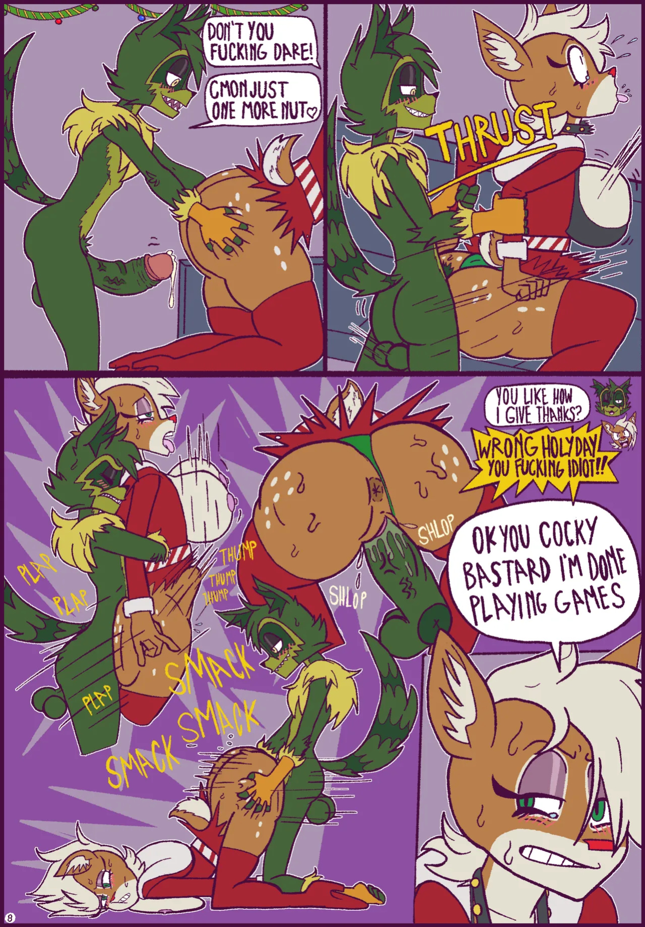 [HoneyMapache] How Fuccoon Fucked Lady Christmas