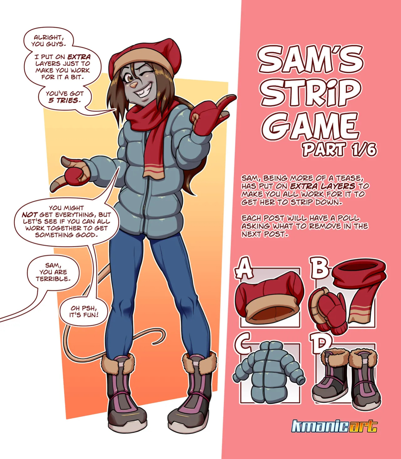 [Keiron White (Kmanicart)] Fran & Sam's Strip Games