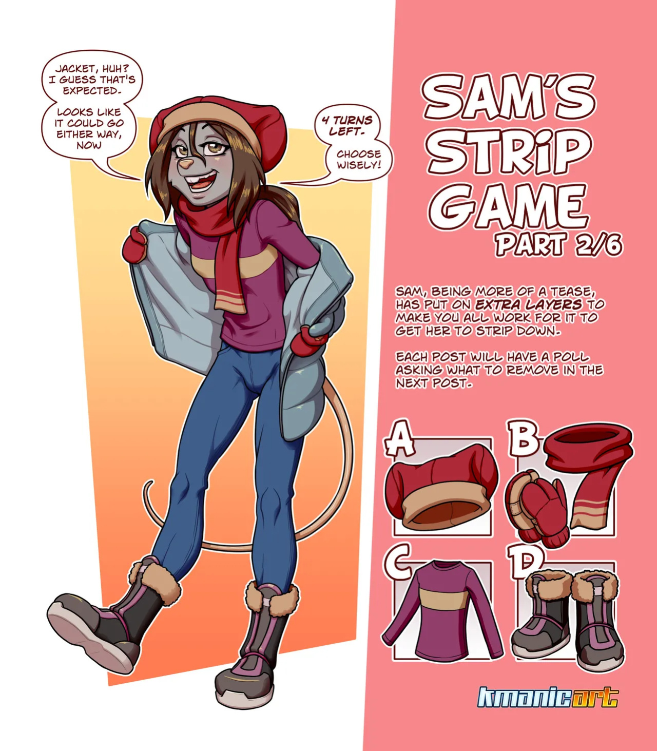 [Keiron White (Kmanicart)] Fran & Sam's Strip Games