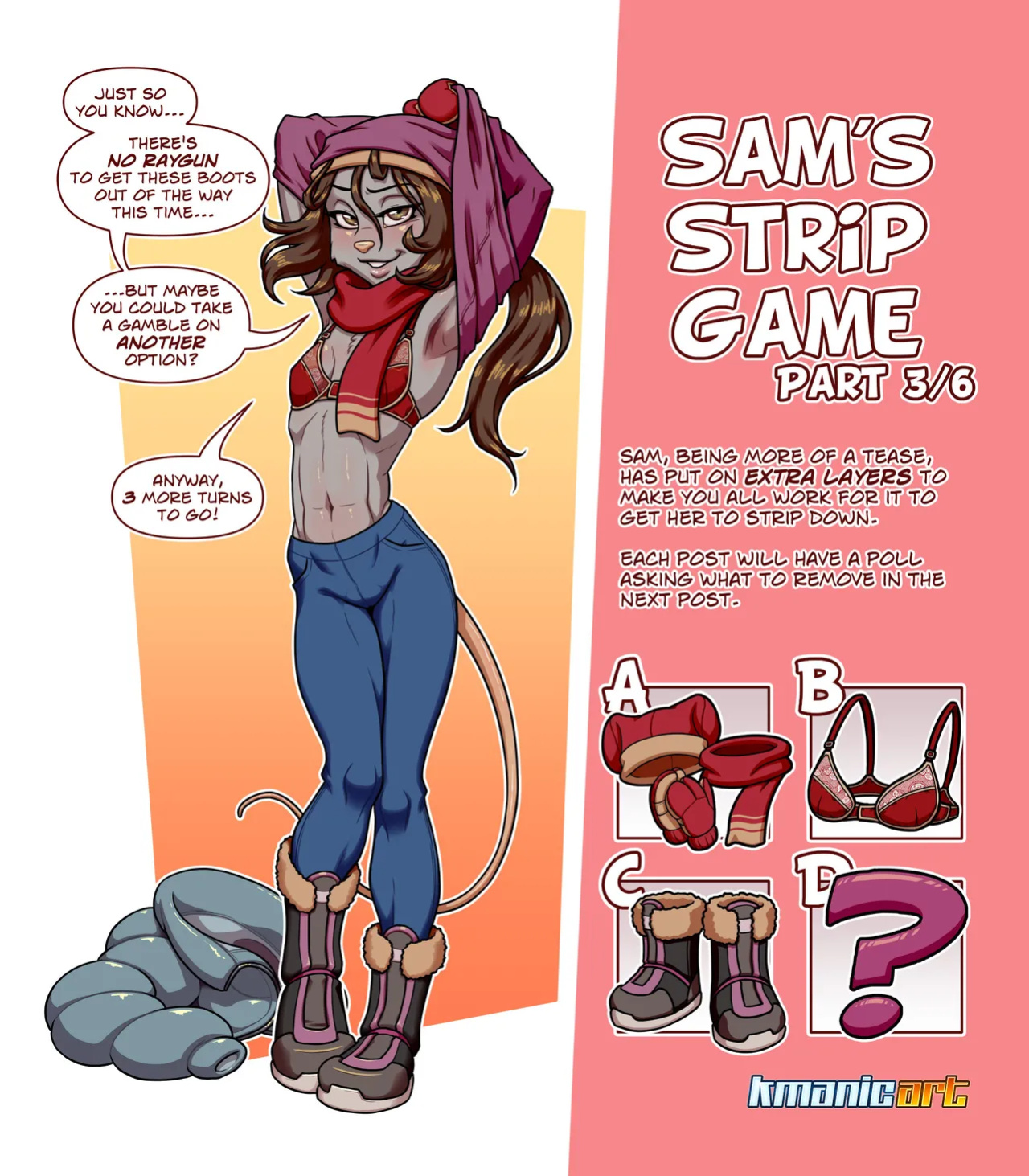 [Keiron White (Kmanicart)] Fran & Sam's Strip Games