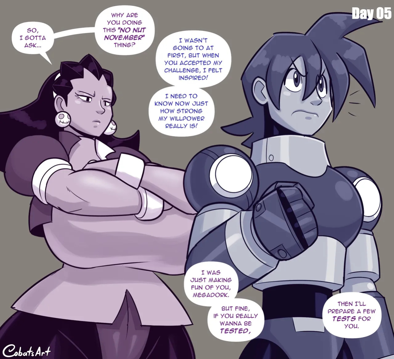 [Cobatsart] Megaman x Tron : No Nut November + Destroy Dunce December (Megaman)