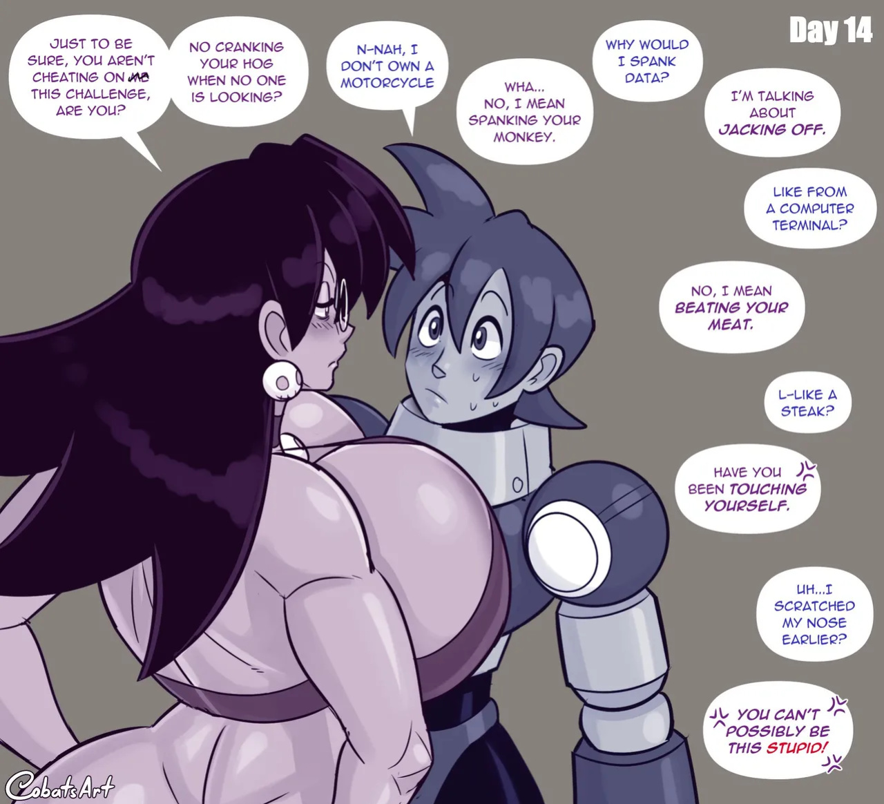 [Cobatsart] Megaman x Tron : No Nut November + Destroy Dunce December (Megaman)