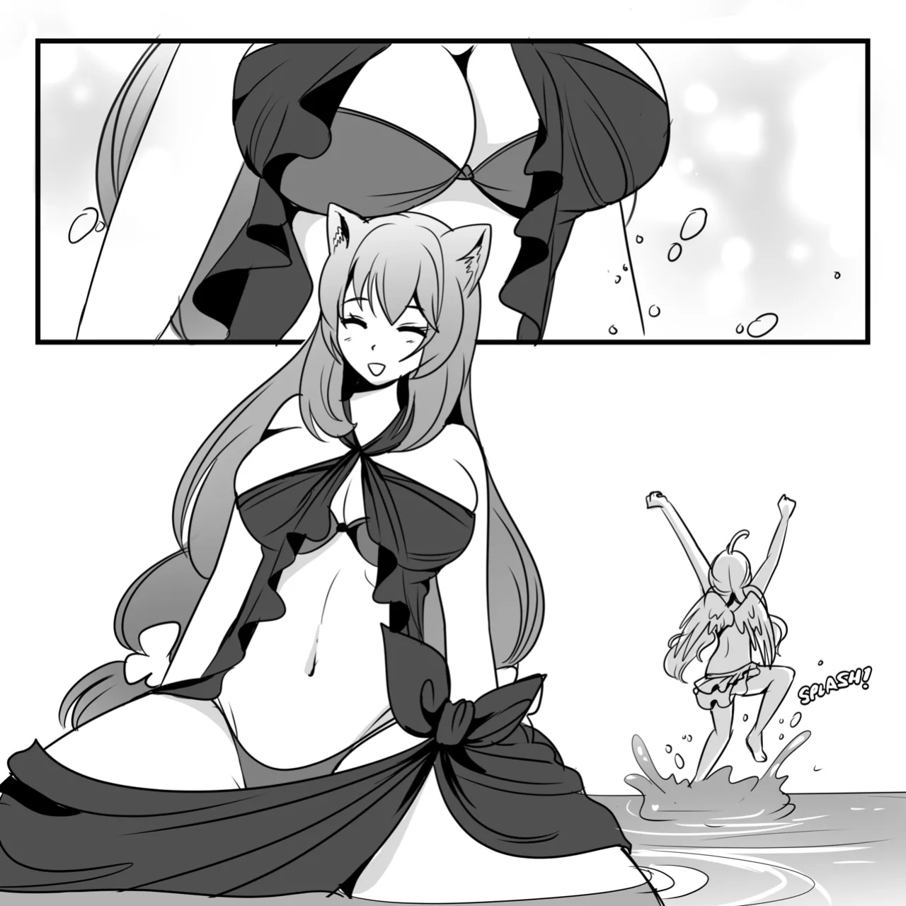 Raphtalia and Filo Beach Noms
