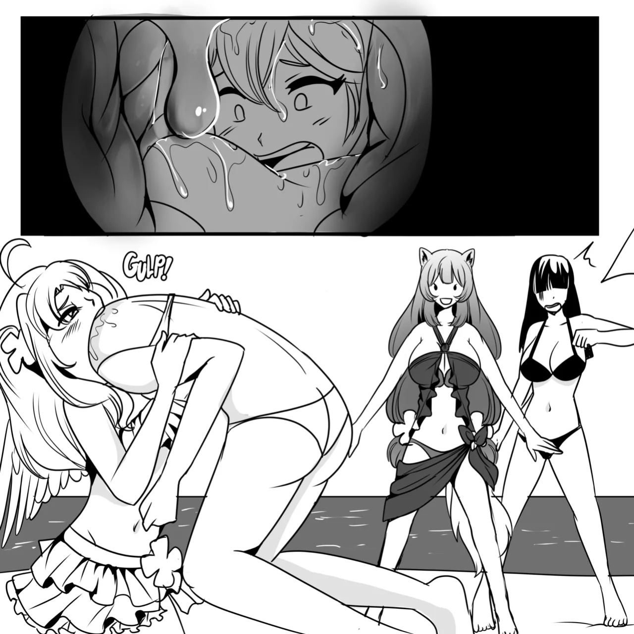 Raphtalia and Filo Beach Noms