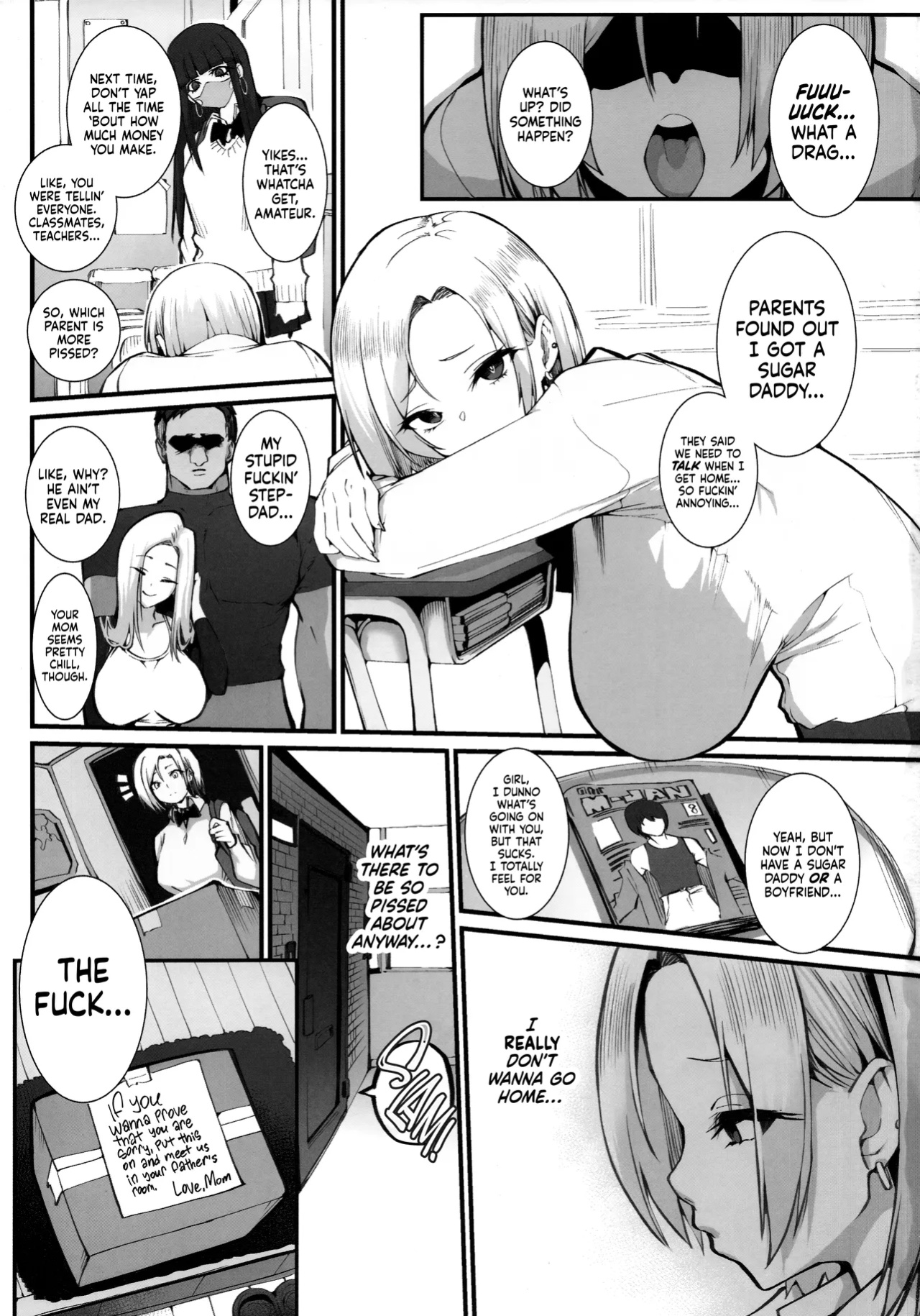(C105) [Armadillo (Renji, Daiji)] Gal Oyako no Egui Kasegikata | Gyaru mother-daughter family business [head empty]