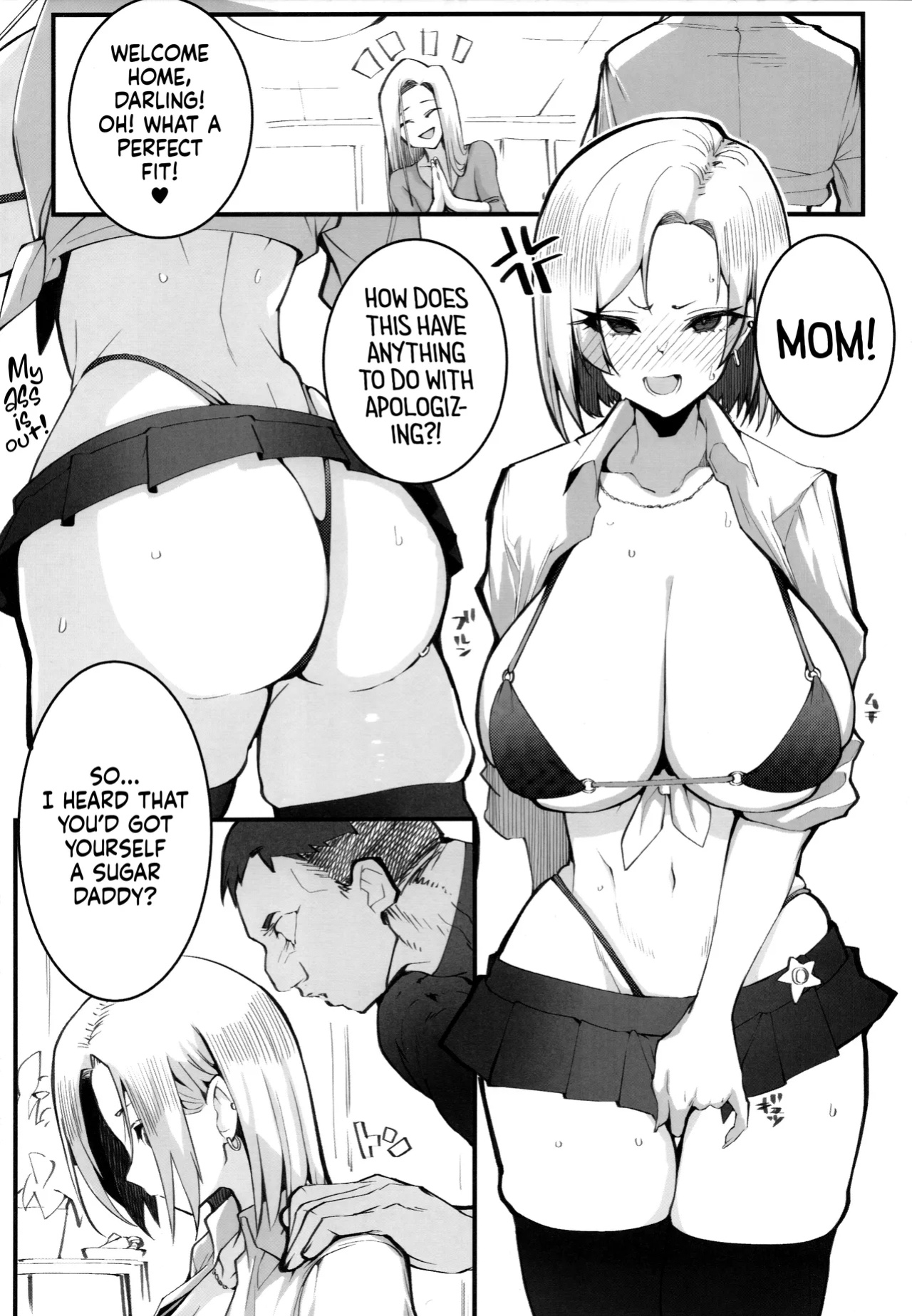 (C105) [Armadillo (Renji, Daiji)] Gal Oyako no Egui Kasegikata | Gyaru mother-daughter family business [head empty]