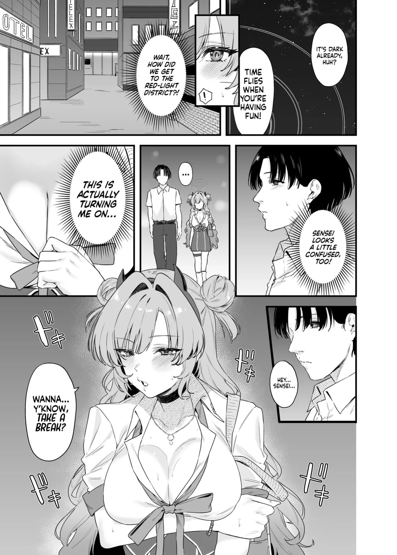 [12-banme no Seki (Agape)] Yozakura ni Ochite ー Falling for Kirara (Blue Archive) [head empty]