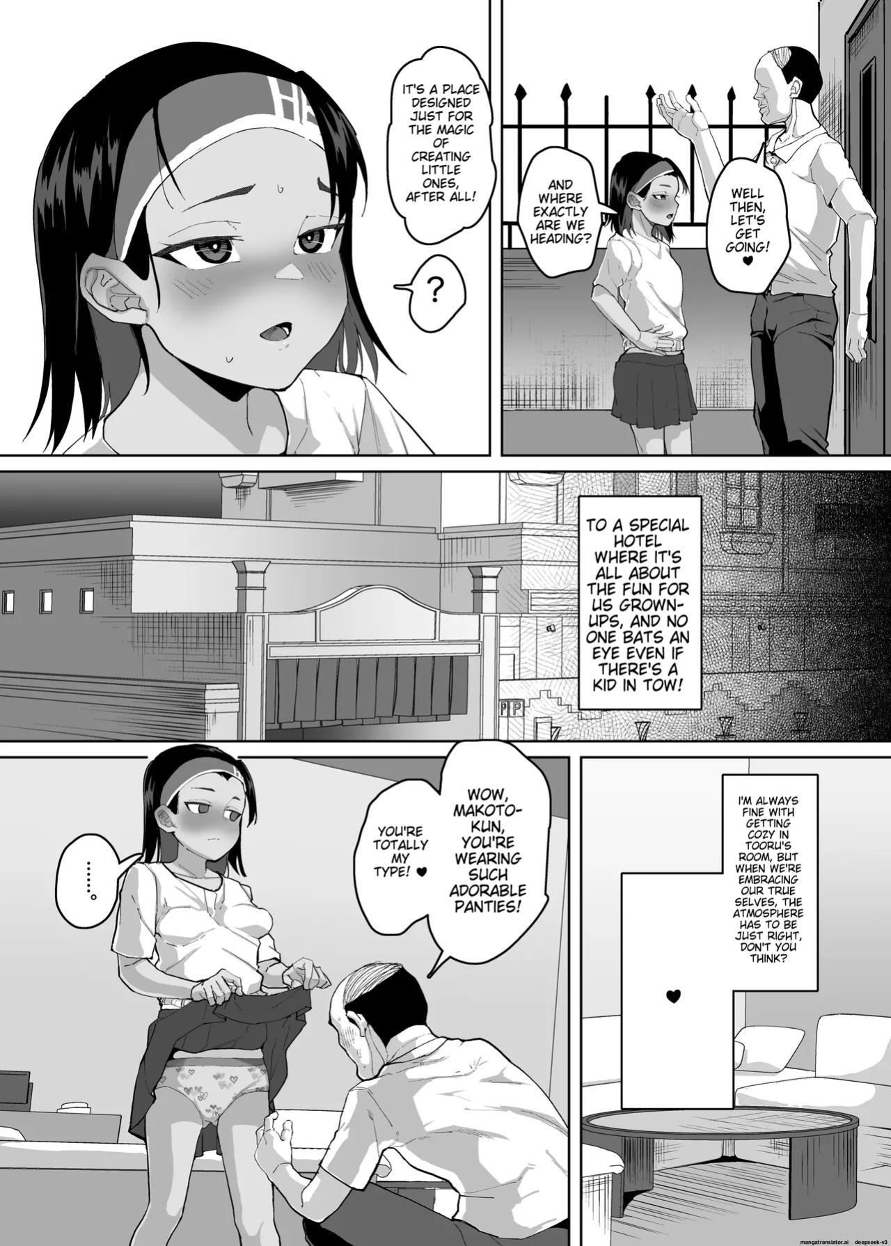A story about a cute junior high school girl being hypnotized and having sex with her boyfriend's uncle(sayryu)