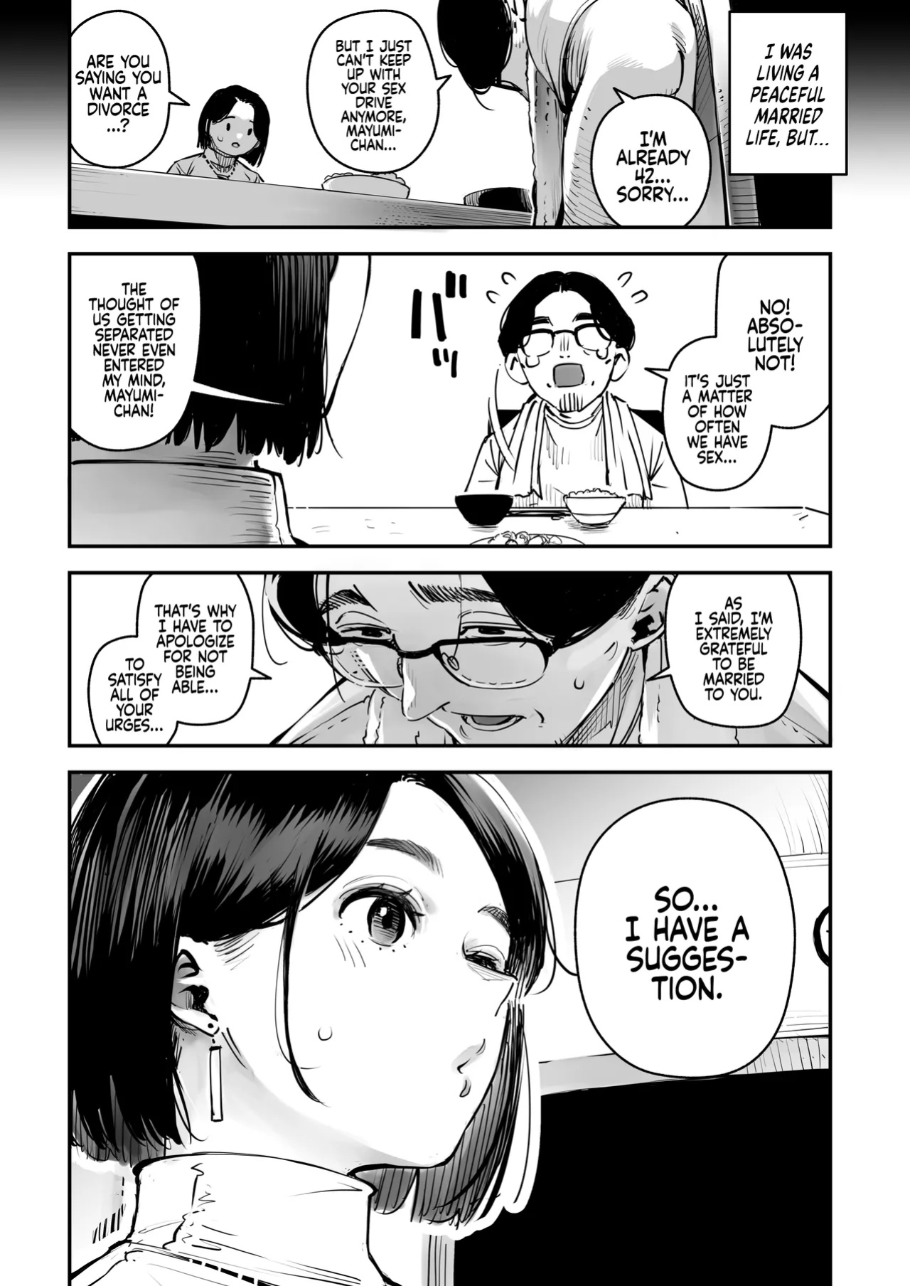 [Osaru no Noumiso (Rocket Monkey)] Uwaki Kounin Mayumi-san Seiyoku, Tsuyosugiru Kara Hoka no Otoko to Sex Shite!! | Your Sex Drive is just too much, so have Sex with other men! Mayumi-san gets Permission to Cheat! [Coffedrug]