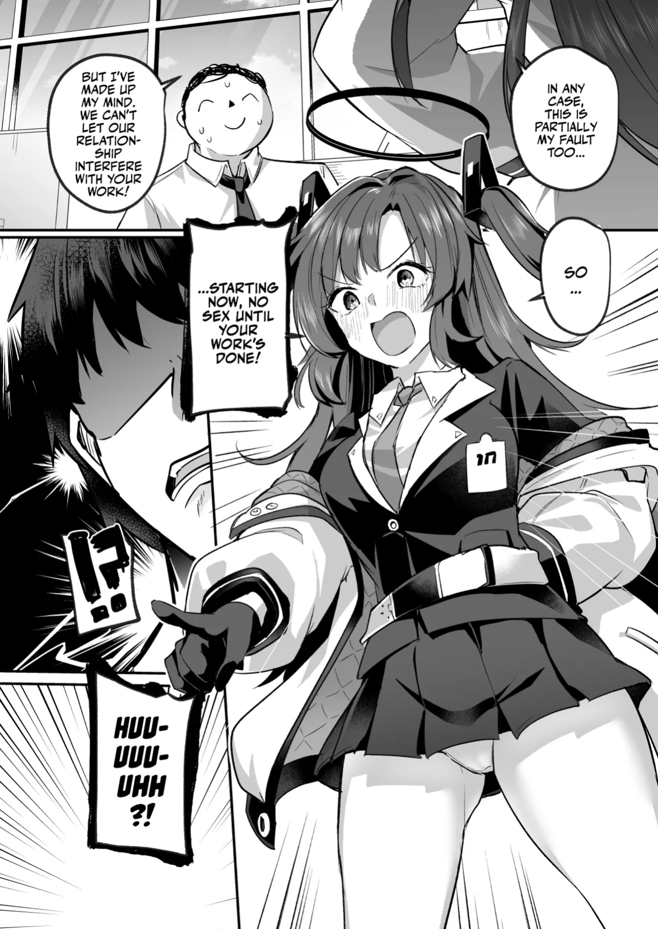 [Kuusou Monochrome (Abi)] Muramura ga Osamaranai Yuuka wa Sensei o Osotte Shimaimashita - Mura Mura Yuuka Teacher Sexually Assault (Blue Archive) [Team Rabu2]