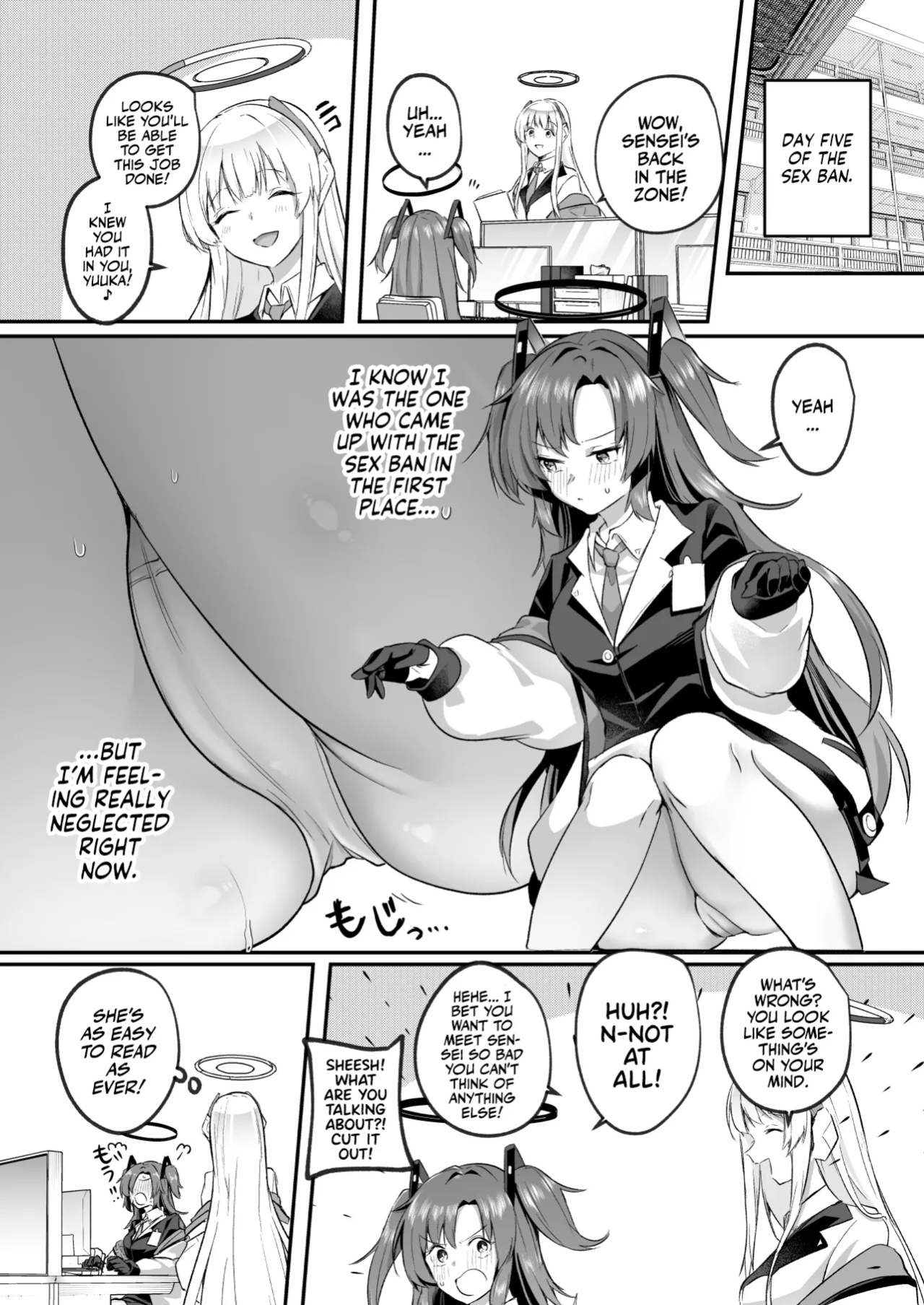 [Kuusou Monochrome (Abi)] Muramura ga Osamaranai Yuuka wa Sensei o Osotte Shimaimashita - Mura Mura Yuuka Teacher Sexually Assault (Blue Archive) [Team Rabu2]