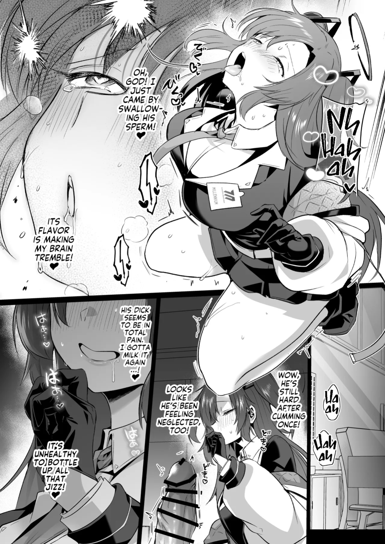 [Kuusou Monochrome (Abi)] Muramura ga Osamaranai Yuuka wa Sensei o Osotte Shimaimashita - Mura Mura Yuuka Teacher Sexually Assault (Blue Archive) [Team Rabu2]