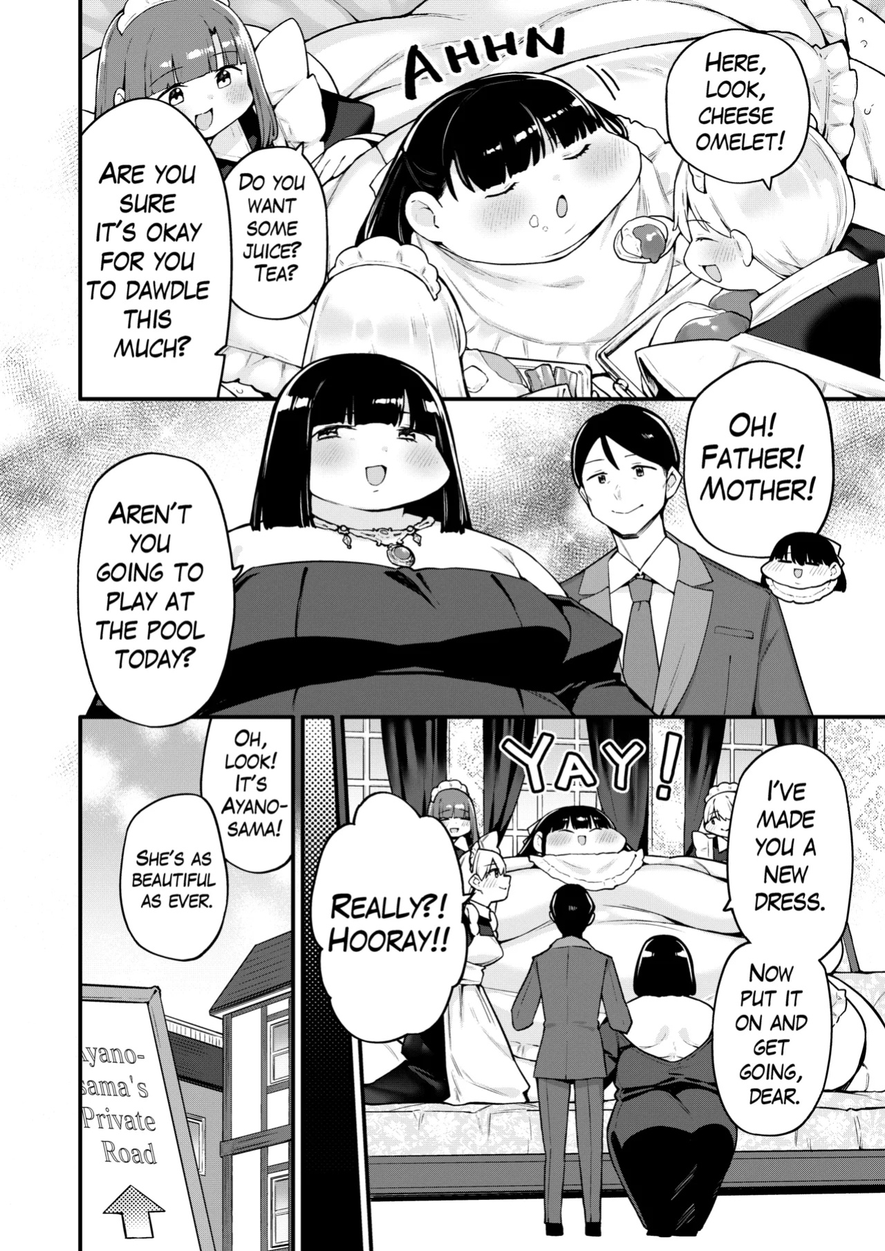 [fusa] Ayano's Weight Gain Diary: Dream! (Parts 1 + 2)