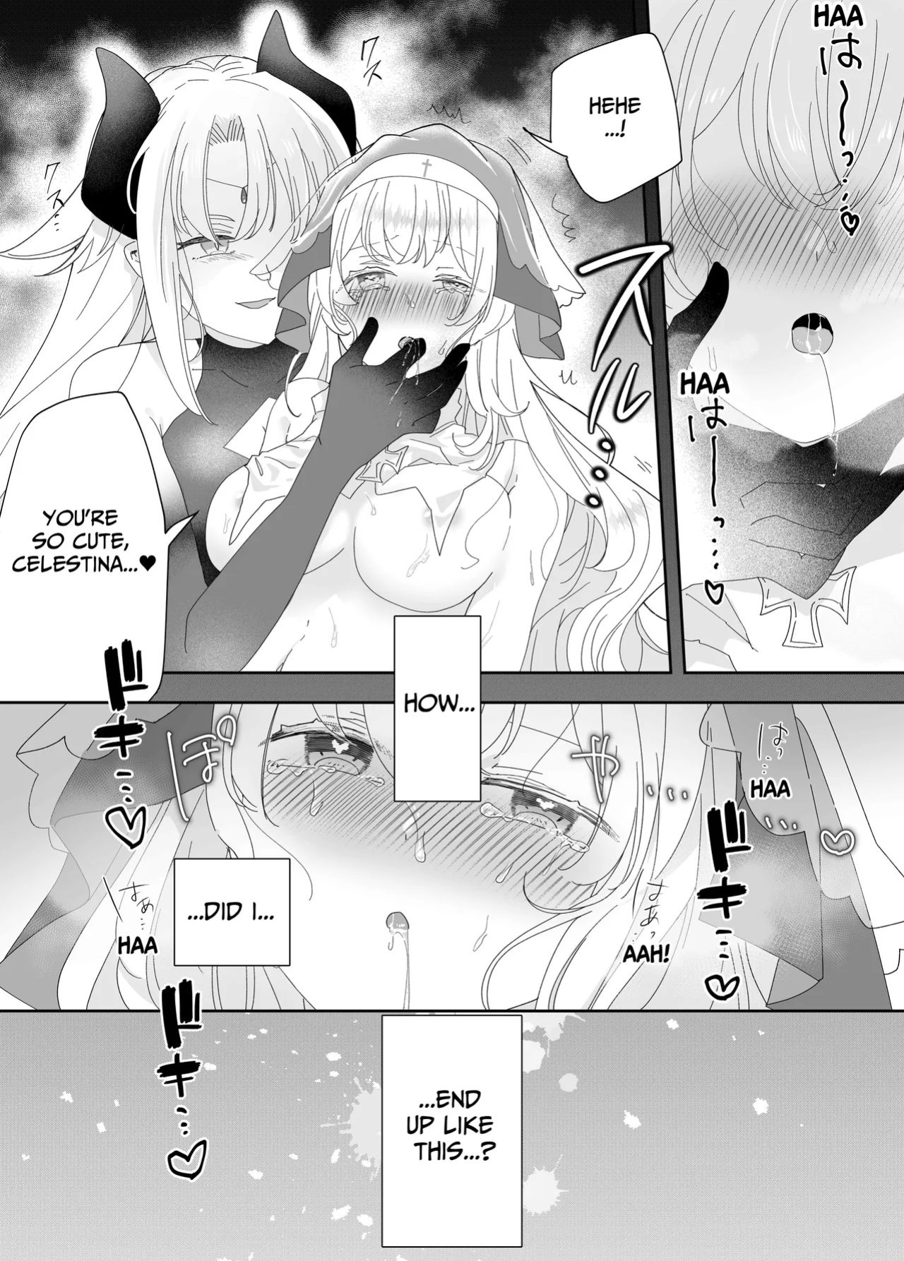 [Yuuyami Kiken Chitai (Sera Miyachi)] Tensei Cheat Seijo wa Les Inma ni Otosareru | Reincarnated Cheat Saintess Falls To A Lesbian Succubus [tsuyoshi]