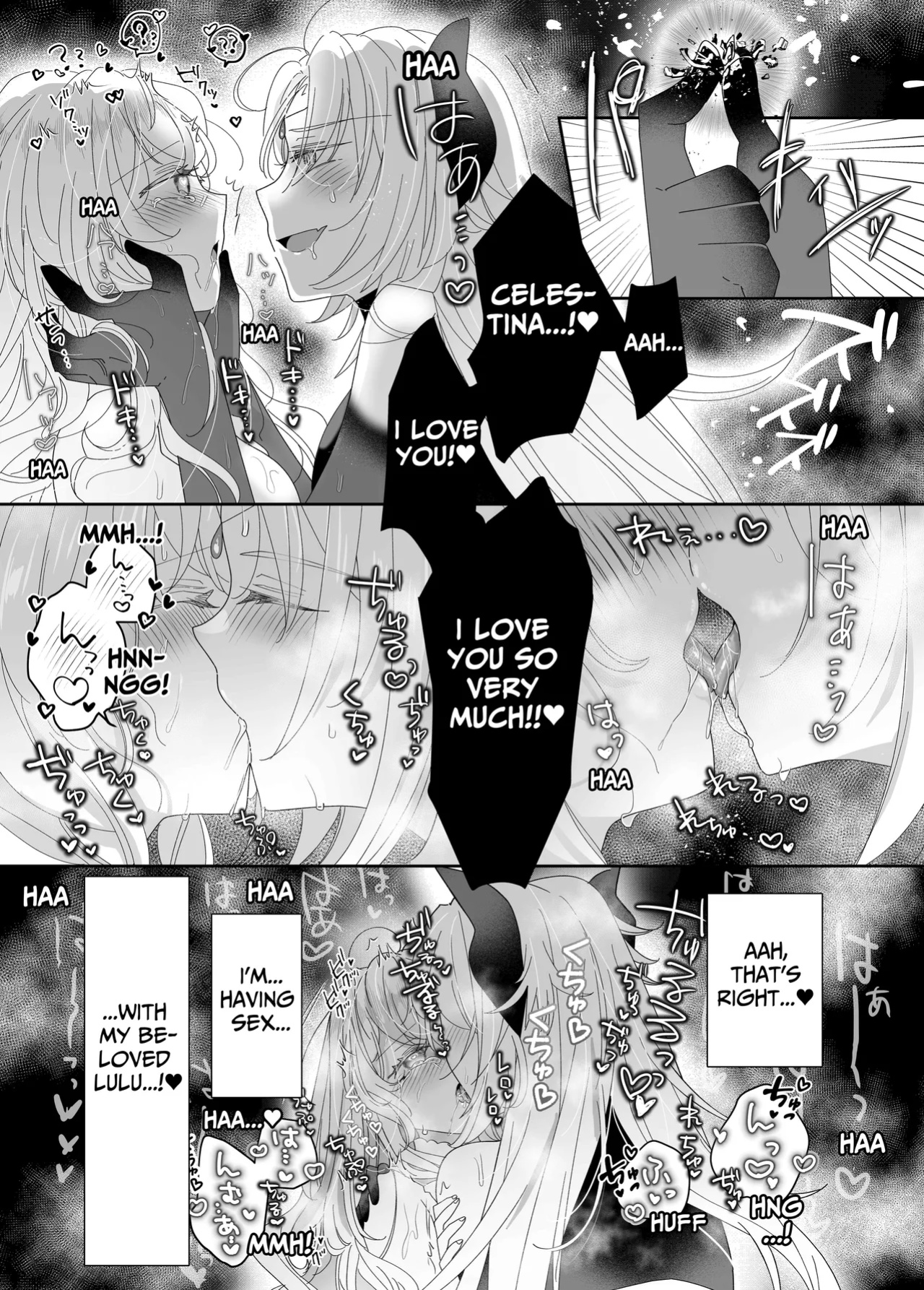 [Yuuyami Kiken Chitai (Sera Miyachi)] Tensei Cheat Seijo wa Les Inma ni Otosareru | Reincarnated Cheat Saintess Falls To A Lesbian Succubus [tsuyoshi]
