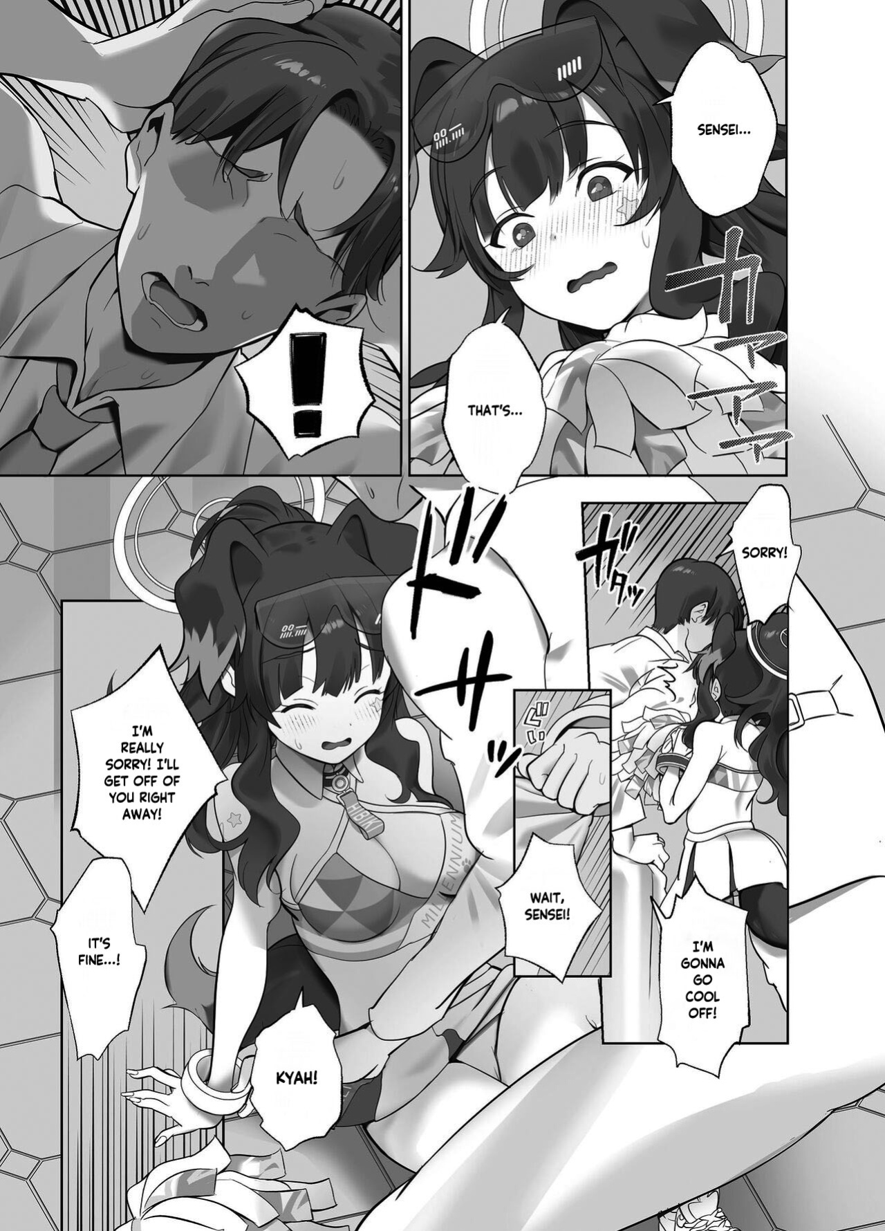 [Nukunukujima (Caffeine Chuudoku)] Ike Ike Sensei Ganbare Ganbare Sensei | Go, Sensei, Go! Do Your Best, Sensei! (Blue Archive) [Douzo Lad Translations]