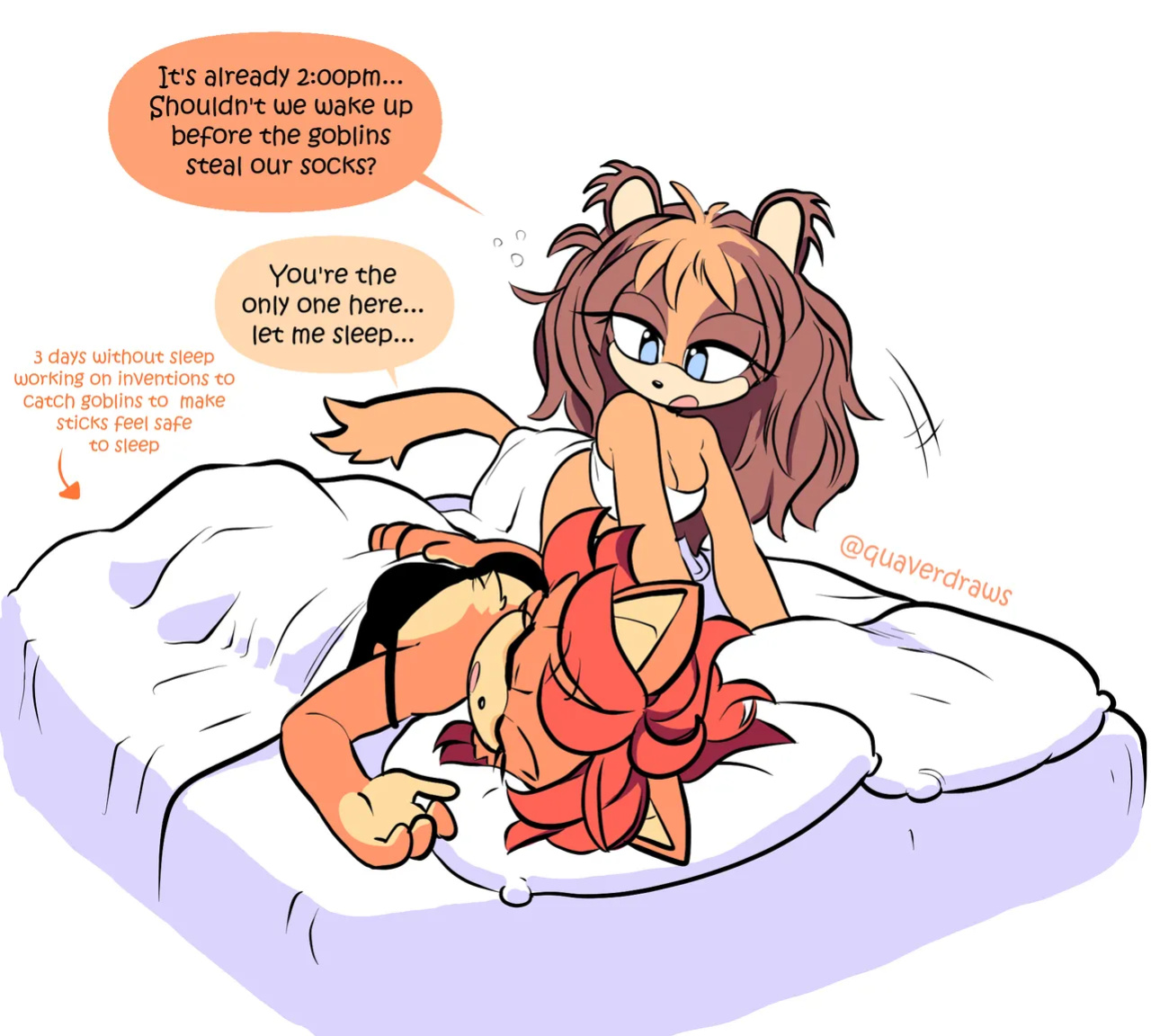 [QuaverDraws (QuaverNSFW)] Luana x Sticks