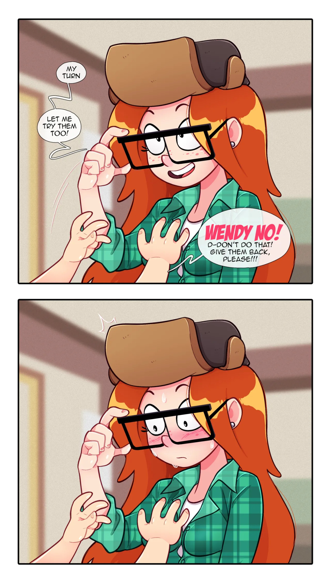[Enf-Lover] WENDY Changing + Glasses (Gravity Falls)