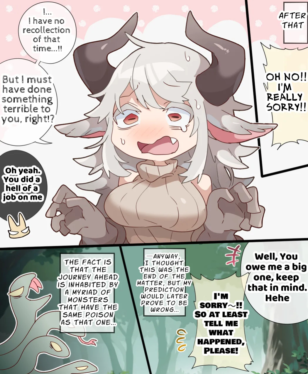 [imaat] A vore cartoon about being swallowed whole by a confused fellow giant girl [English/Japanese]