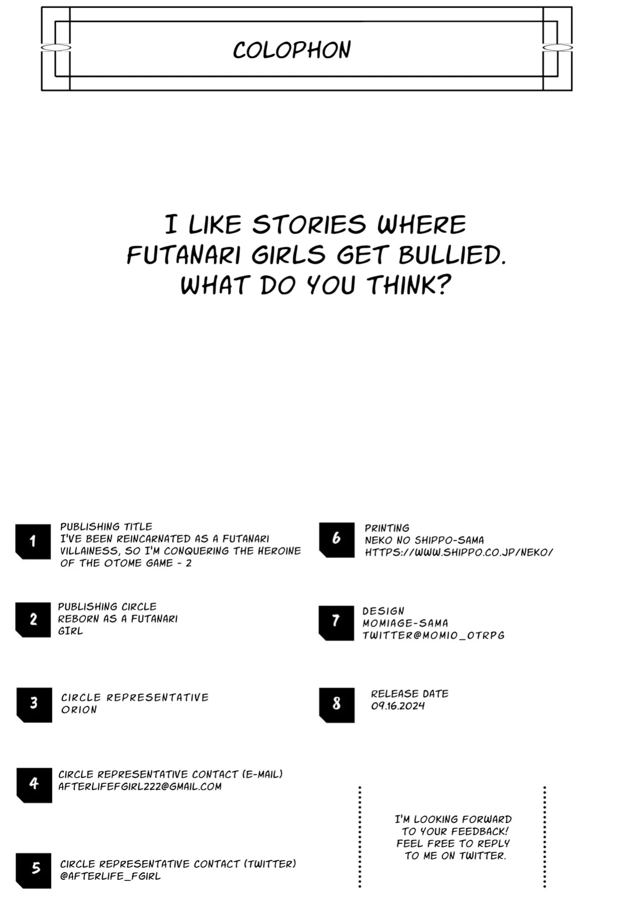 [Raise wa Futanari Bishoujo (orion)] Futanari Akuyaku Reijou ni Tensei shita no de Otomege no Heroine o Kouryaku Shimasu 2 | I've Been Reincarnated As A Futanari Villainess, So I'm Conquering The Heroine Of The Otome Game 2 [Pyruz Translation]