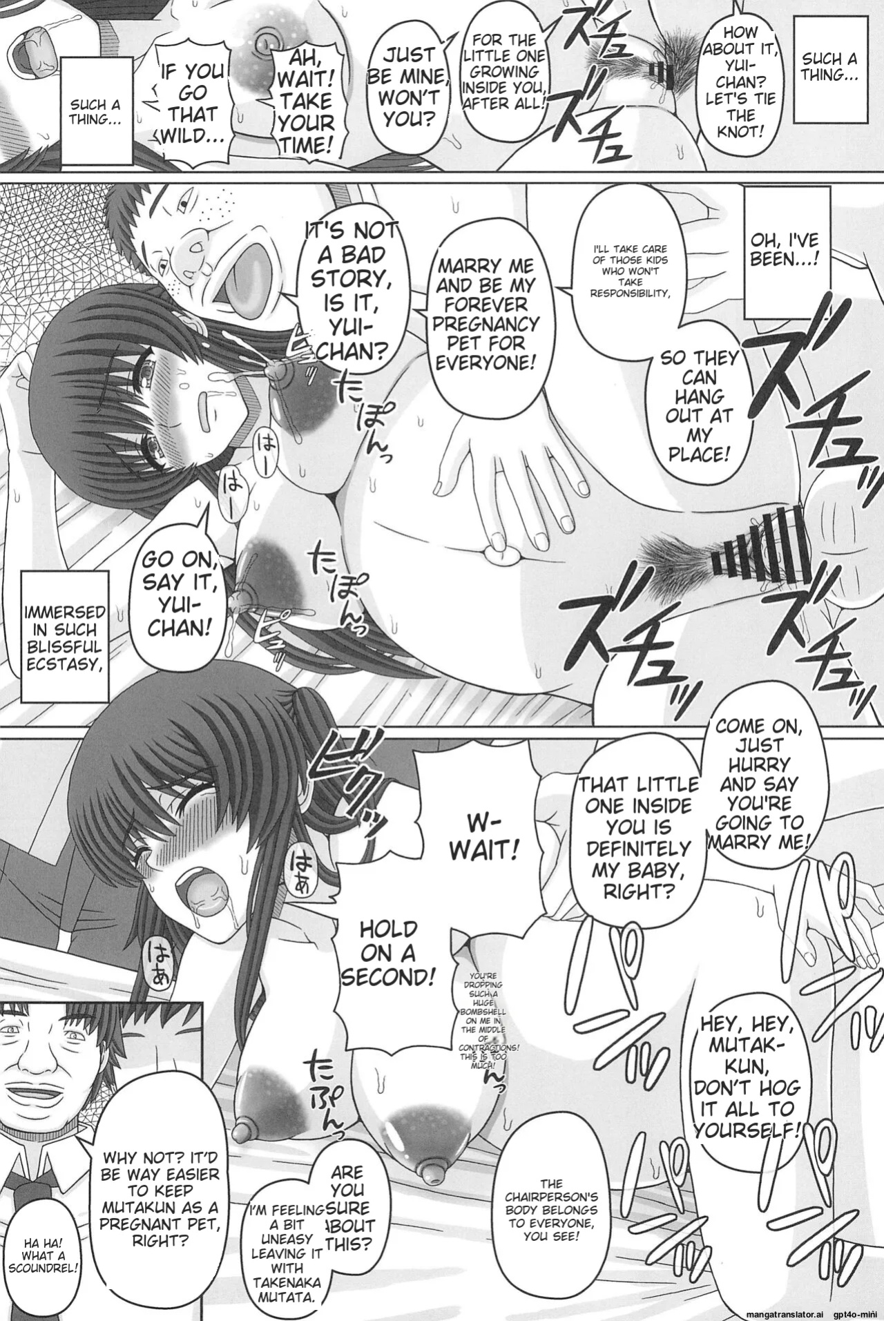 (C102) [Shiawase Kyouwakoku (Shiawase no Katachi)] Iinchou wa Class no Ninshin Pet 4