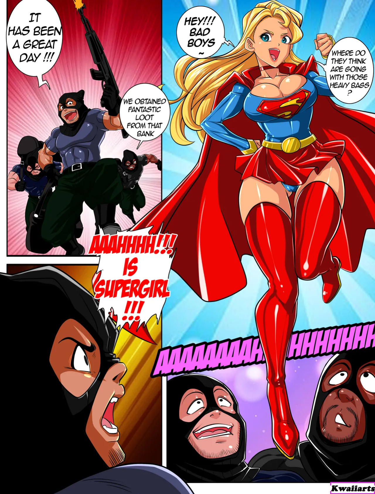 [Kwaiiarts] Supergirl and Powergirl (Superman)