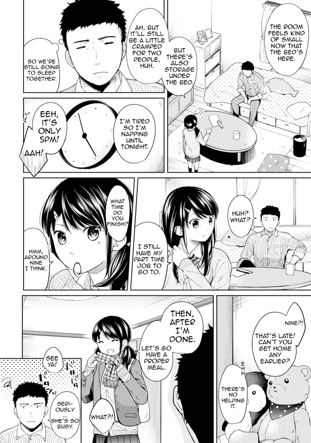 [Fumitsuki Sou] 1LDK+JK Ikinari Doukyo? Mitchaku!? Hatsu Ecchi!!? Ch. 1-52 [Comfy Pillow Scans & 1 2 Translations]