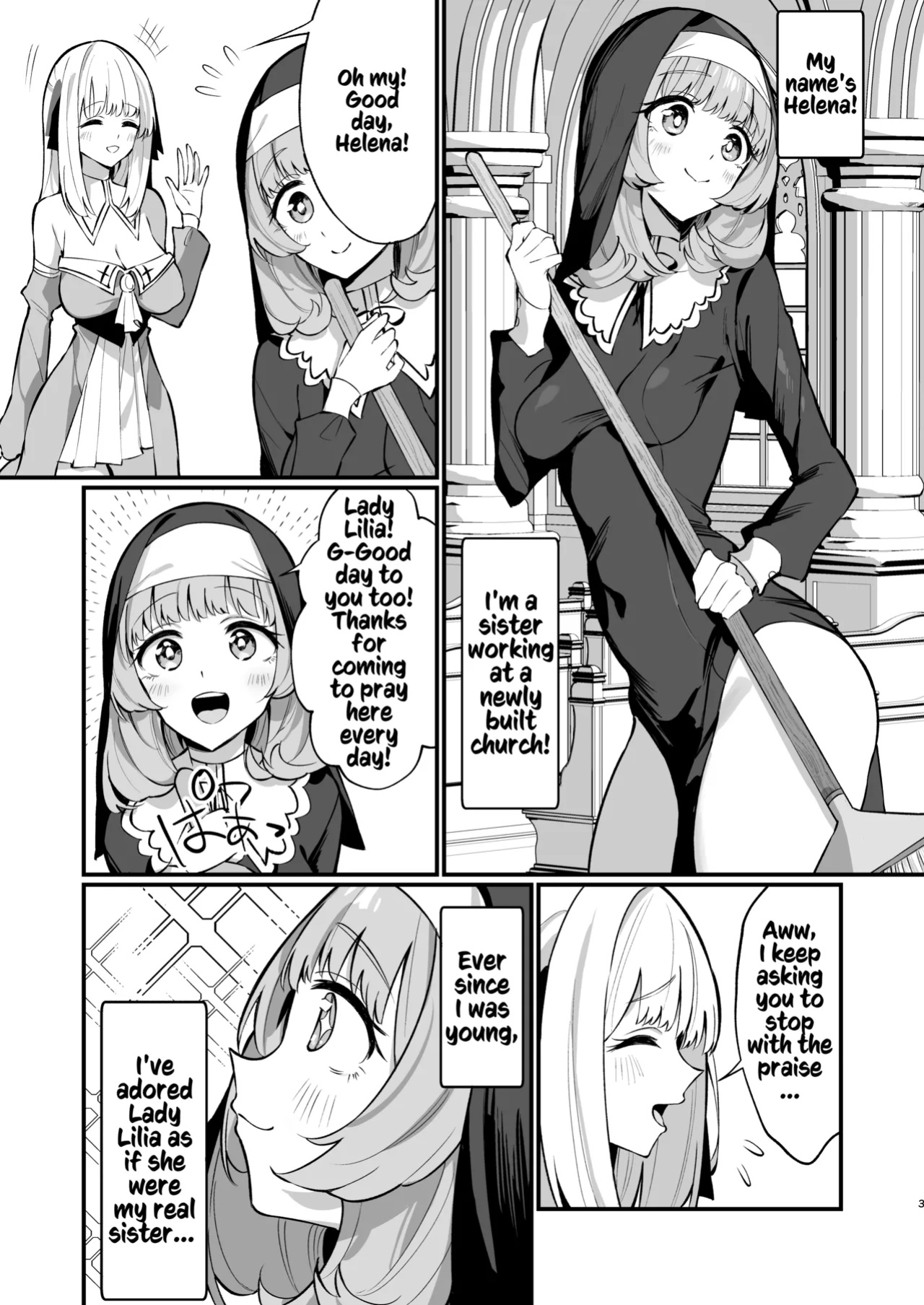 [Unahouse (Unacchi)] Sister Kanzen Haiboku. ~Muchi na Sister ga honnou de Hatsujo Koubi Surumade~｜A Sister's Absolute Defeat Until an Innocent Nun Enters Heat and Indulges in Passionate Mating Sex [Kusanuu]