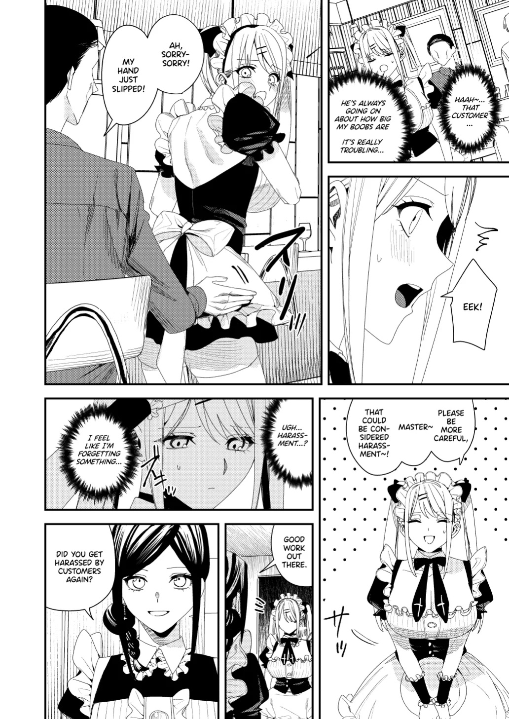 [Amuai Okashi Seisakusho (Betty)] Sekuhara Kyaku wa Maid ni shite Gohoushi Saseyo | Harasser Turned Maid Is Made to Service
