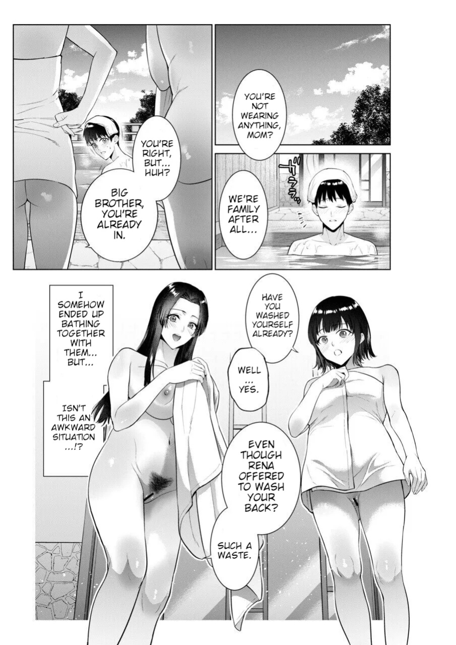 [Natsu no Oyatsu] Ryokan de Oyakodon | Sex with Mother and Sister at a Ryokan [Poranya]