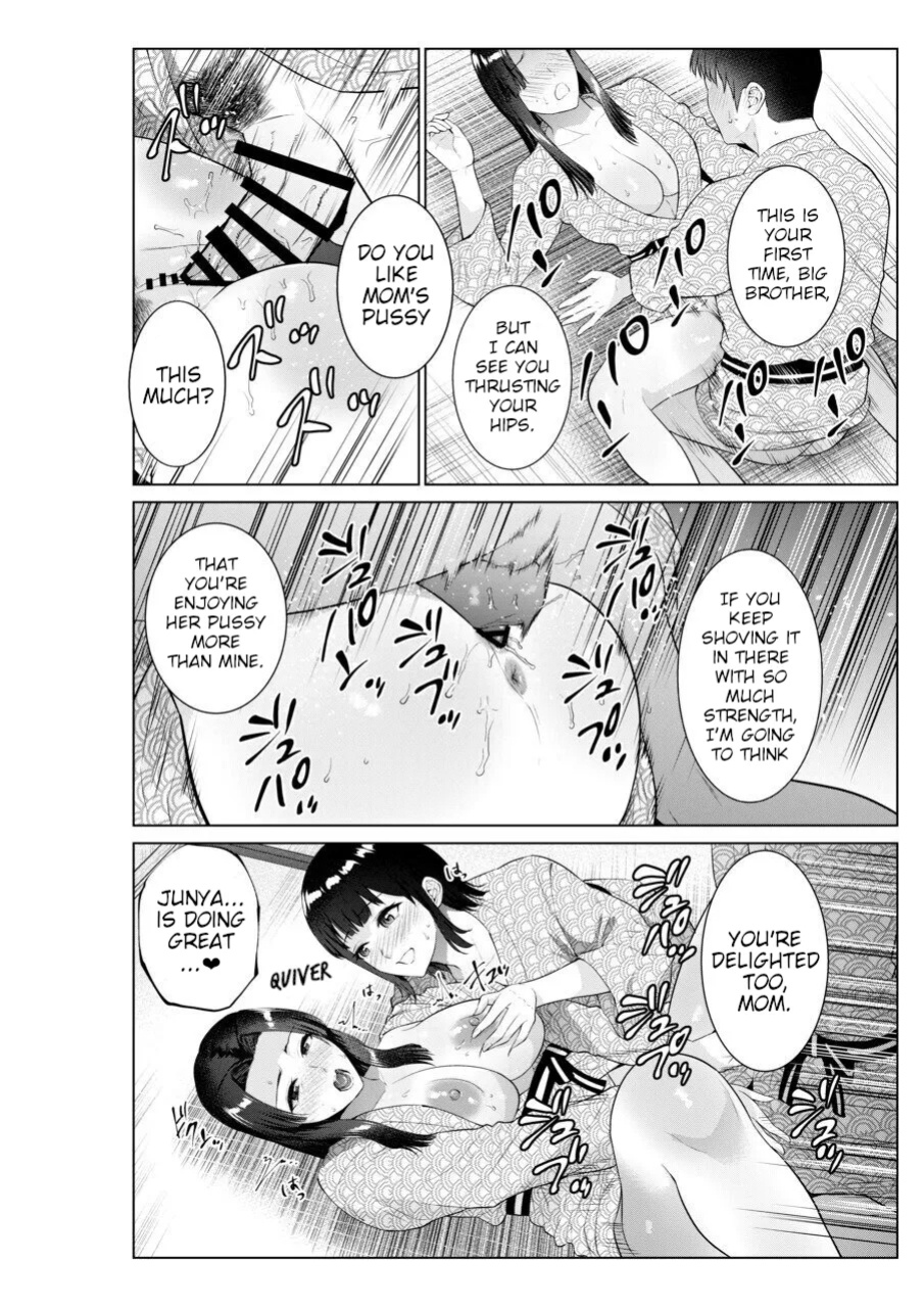 [Natsu no Oyatsu] Ryokan de Oyakodon | Sex with Mother and Sister at a Ryokan [Poranya]