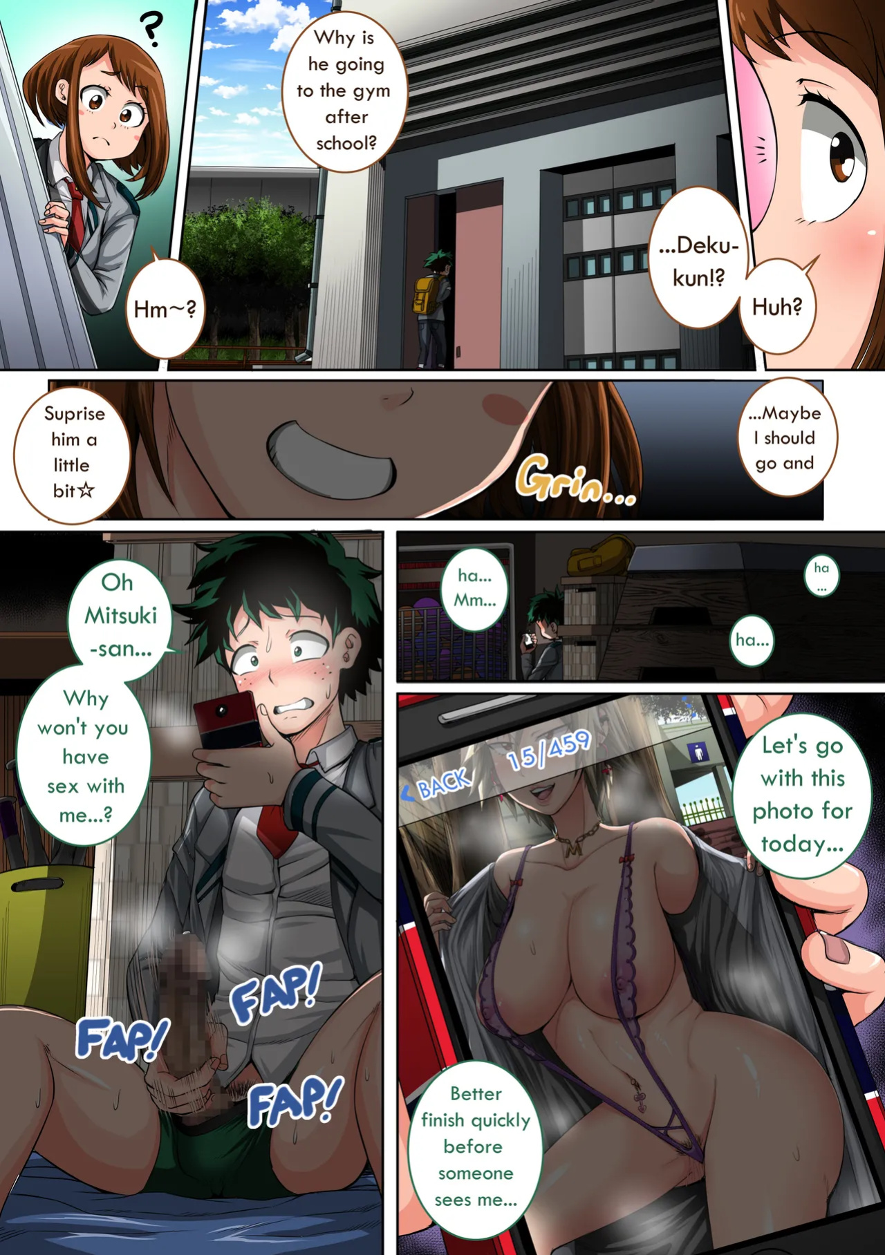 [Juicebox Koujou (Juna Juna Juice)] Boku no Harem Academia: 3-wa Ochako Hen "Arata na SEX Friend" (Boku no Hero Academia)