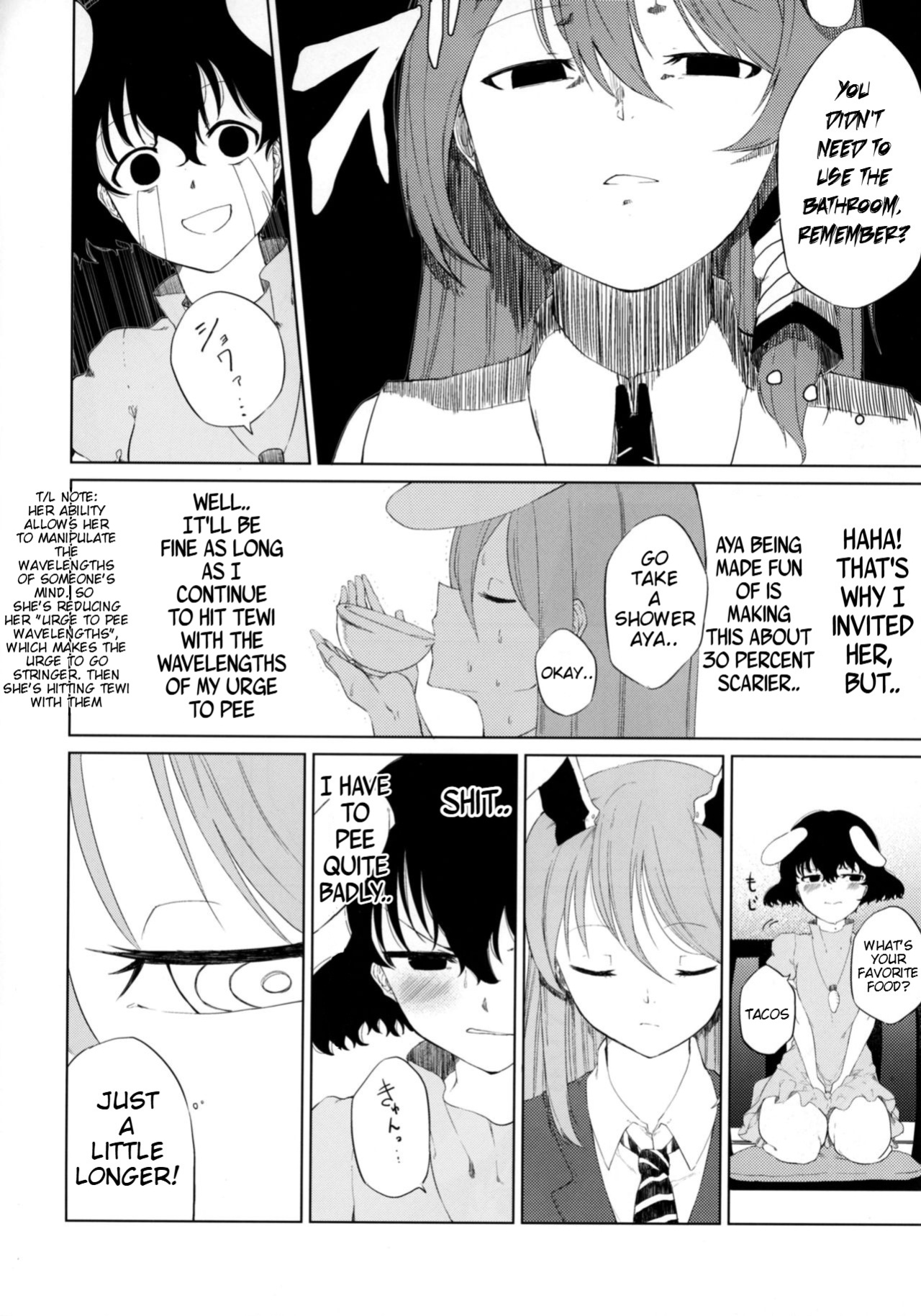 (Reitaisai 14) [Tukimi Atelier (KURUTSUKI)] Aya to Tewi to Sanae to Udonge ga Omorashi Suru Hon!! (Touhou Project)
