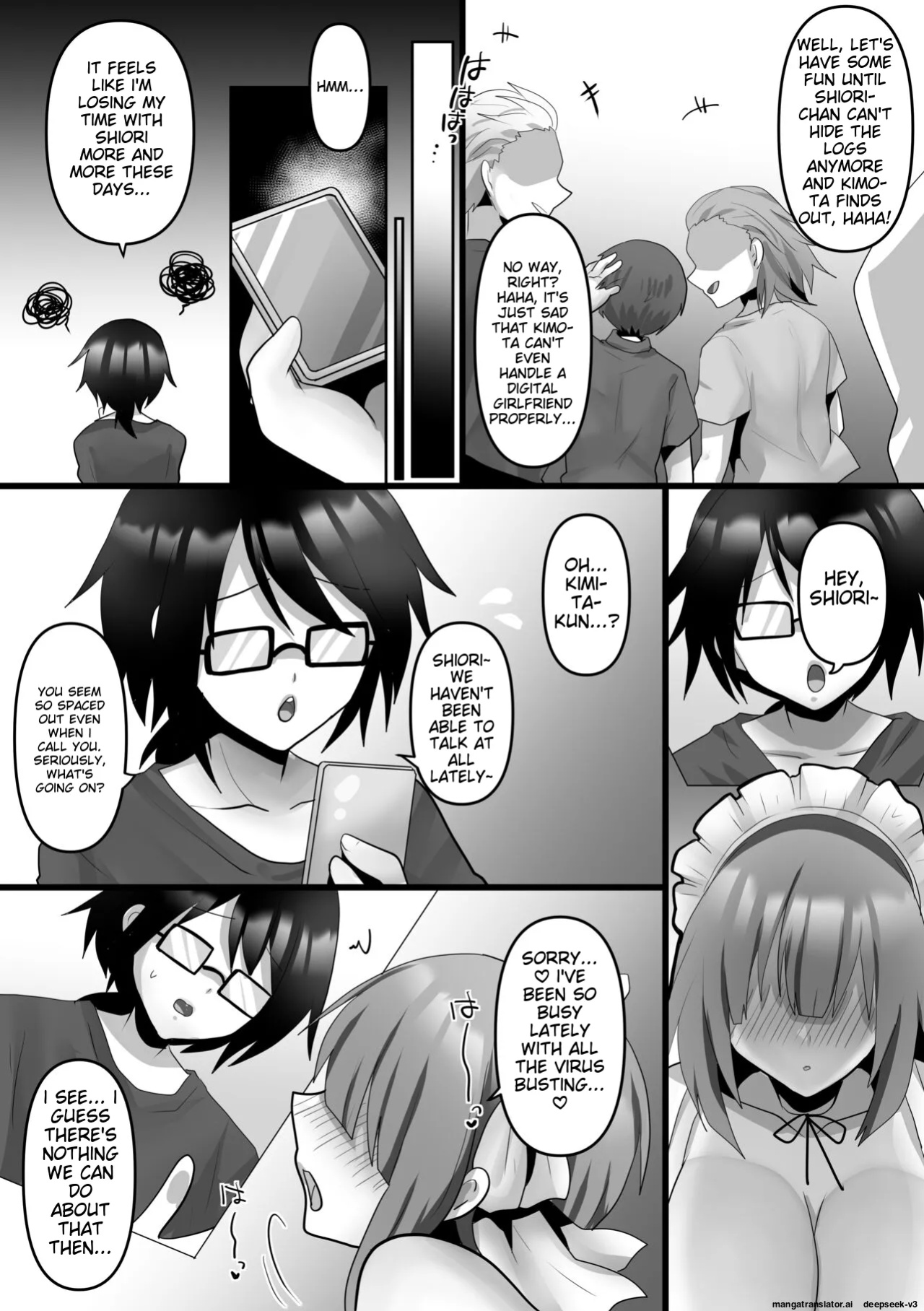 [Mofuya (Ashitaba Mofu)] Ore dake no AI kanojo ga NTRreru [ENG] [MTL]