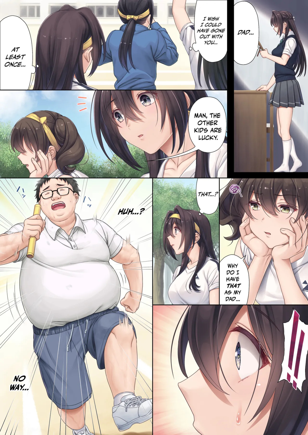 [Airy Socks (Mafuyu HEMP)] Musume no Class no Iinchou wa Papa ga Hoshii Rashii｜The Class President of My Daughter's Class Wants a Dad [Nishimaru]