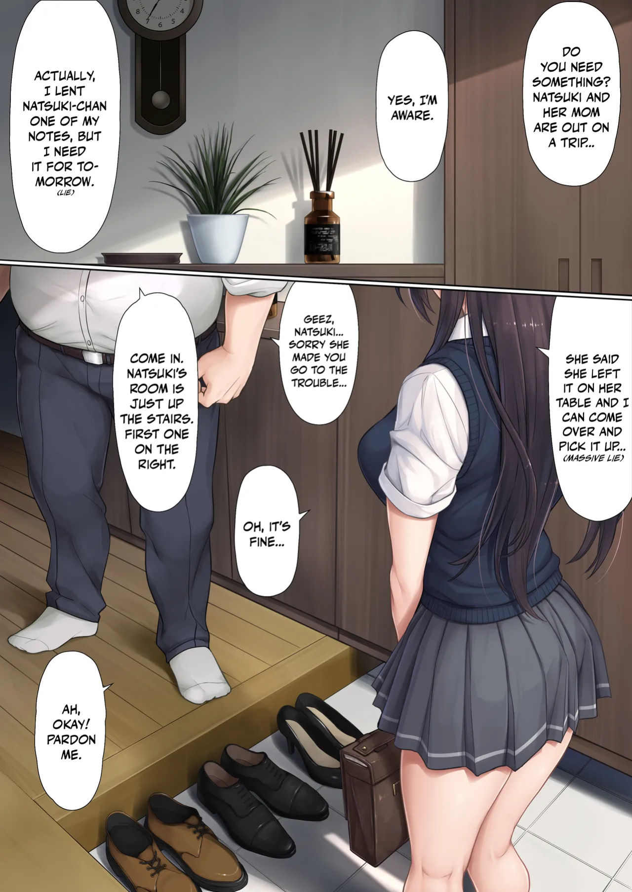 [Airy Socks (Mafuyu HEMP)] Musume no Class no Iinchou wa Papa ga Hoshii Rashii｜The Class President of My Daughter's Class Wants a Dad [Nishimaru]