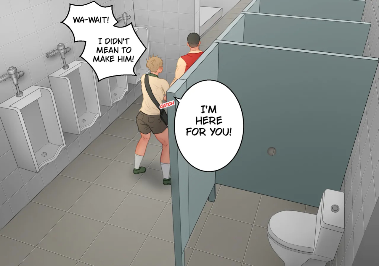 [Uoojun][Yaoi Short Comics][Public Toilet]