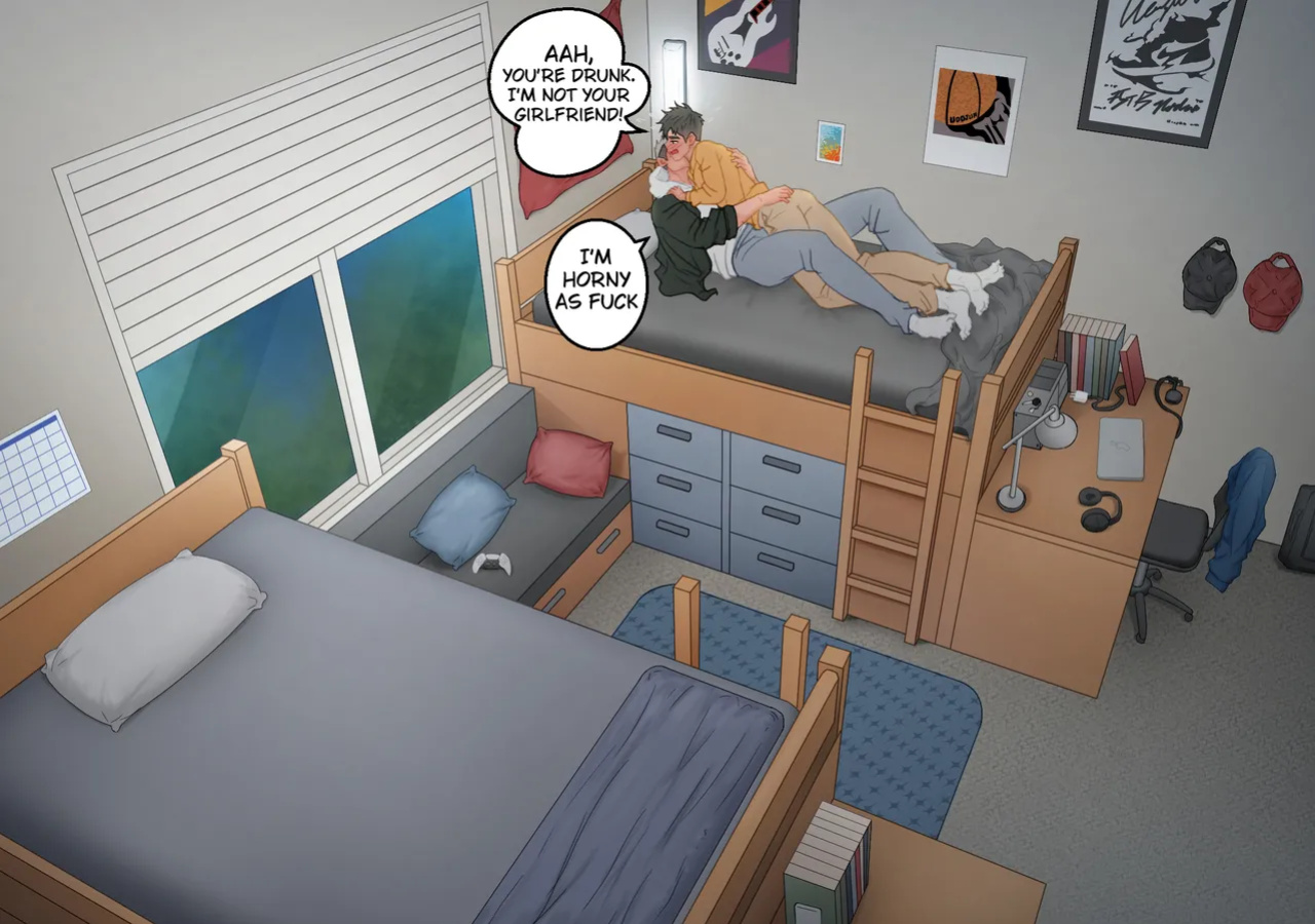 [Uoojun][Yaoi Short Comics][My Roommate]