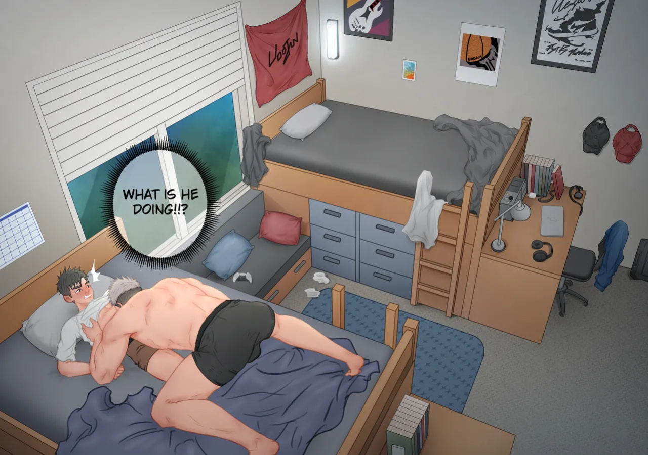 [Uoojun][Yaoi Short Comics][My Roommate]