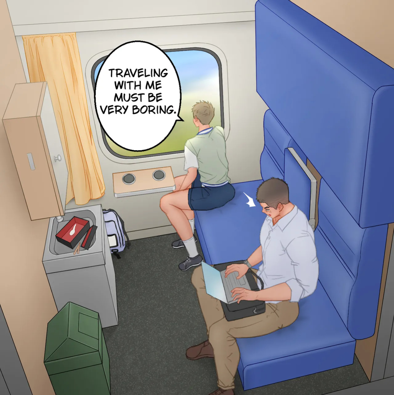 [Uoojun][Yaoi Short Comics][Sleeper train]