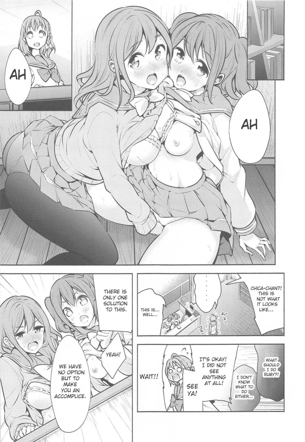 (Bokura no Love Live! 24) [Tohosanhun (Chada)] Kore de Kyouhan da ne? | Am I an accomplice now? (Love Live! Sunshine!!)
