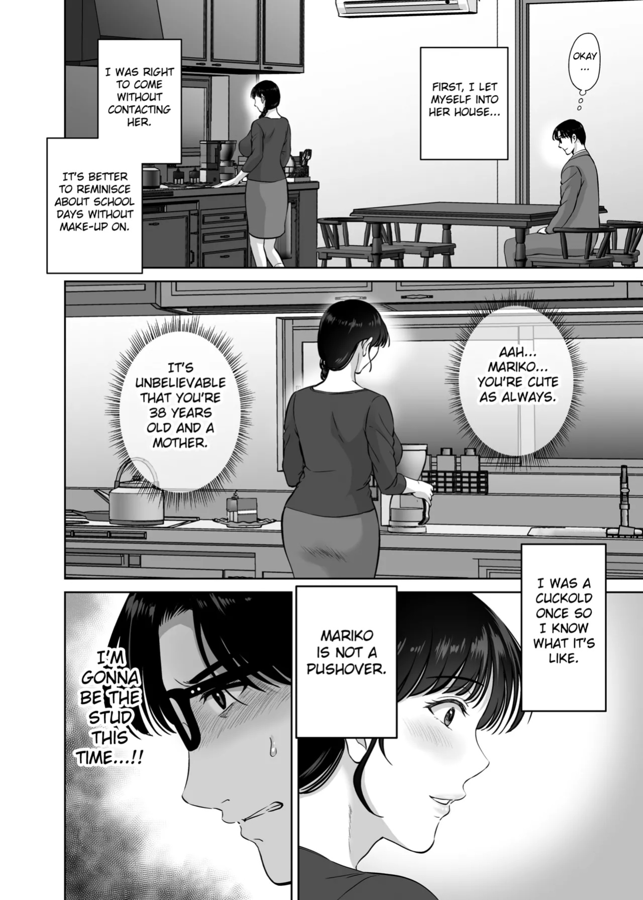 [Melon no Hoshiboshi (Hoshiduki Melon)] Kyonyuu Kaa-san ga Boku no Me mo Mae de Oji-san no Namachin de Ikimakutta Hanashi (english) (Fated Circle)