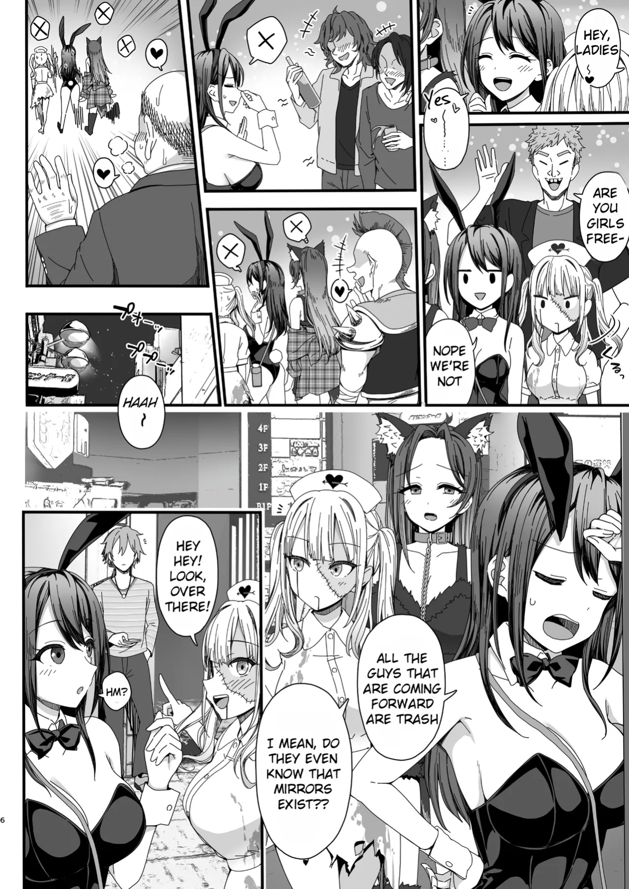 [B-Ginga] Halloween de Ukareta Gal-tachi ni Saimin Seisai o!! | Hypnotism punishment for the girls having fun on Halloween!! [Rei Scans]