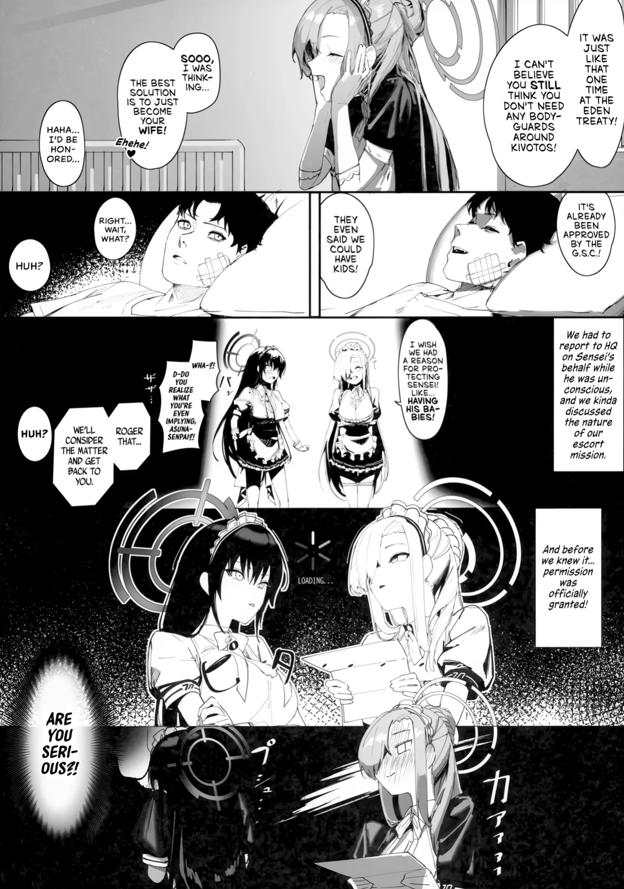 (C103) [Shikisoku Zeku (Shiki)] "Oyome-san" nii Shite Kure! | Make Me Your Bride, Too! Please! (Blue Archive) [head empty]