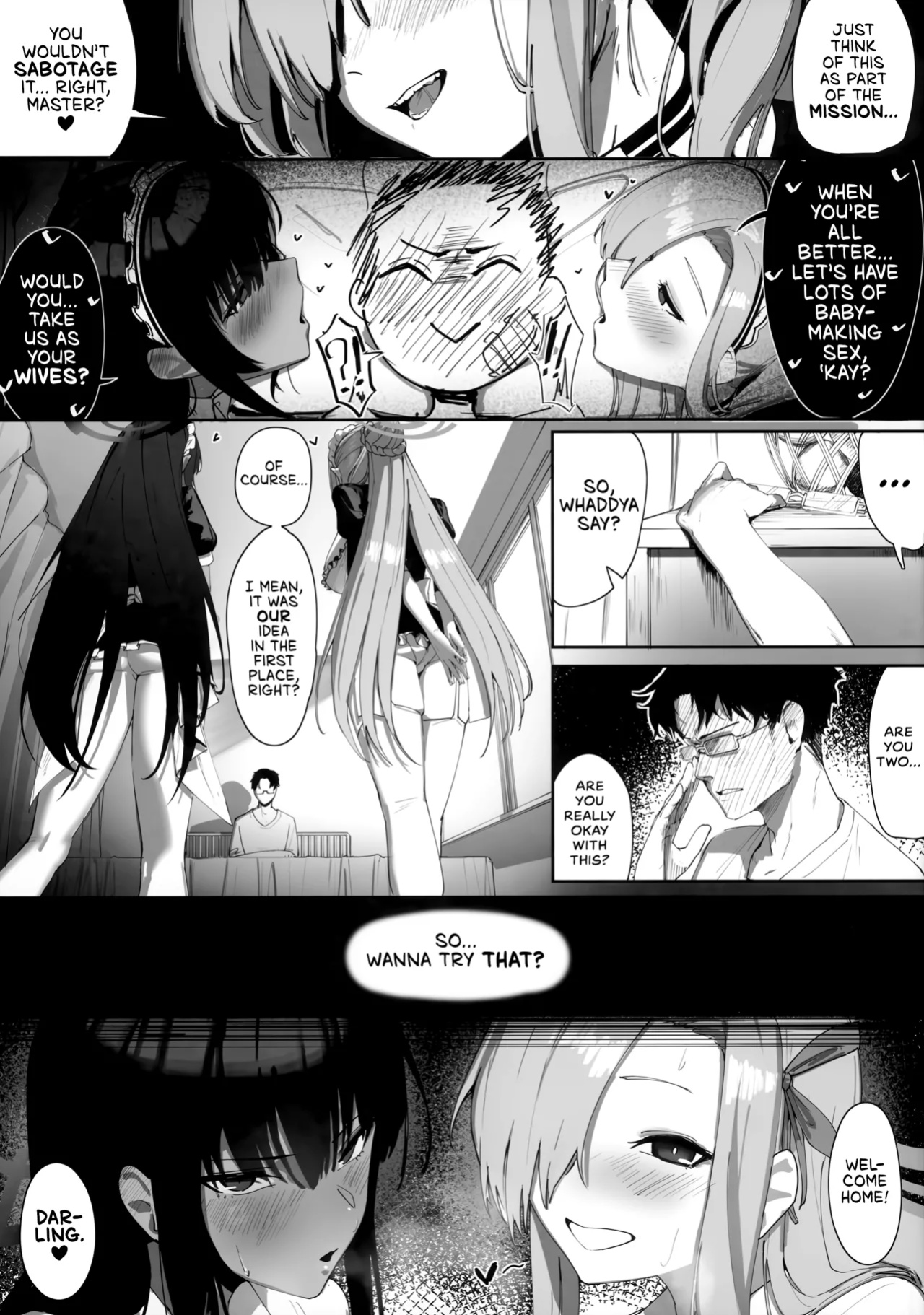 (C103) [Shikisoku Zeku (Shiki)] "Oyome-san" nii Shite Kure! | Make Me Your Bride, Too! Please! (Blue Archive) [head empty]