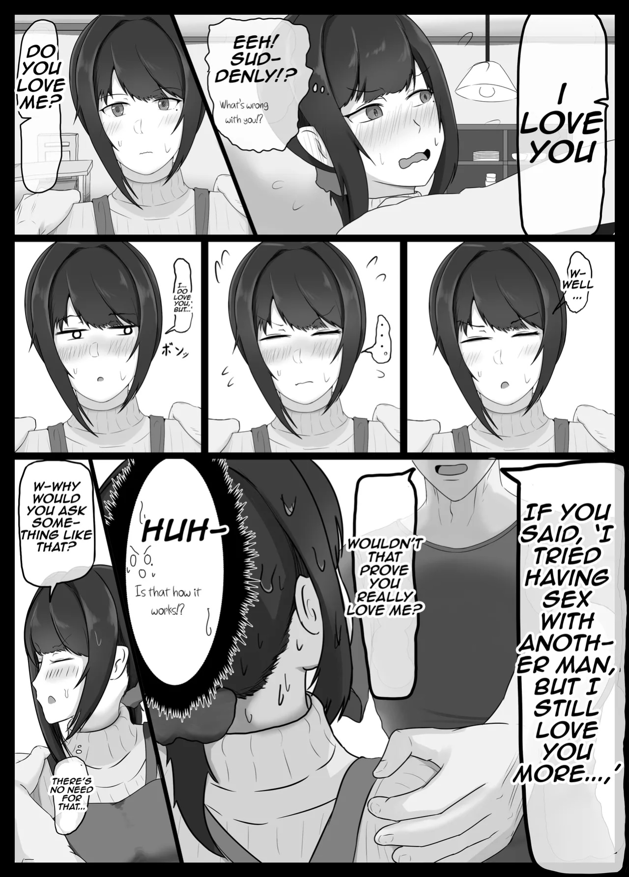[Jadou Potato (Jakky)] Netorase Suki no Otto no Tame ni Shutsuen no Otoko-tachi to Warikiri Ecchi Suru kedo Karada o Kitaeta Chara Otoko no Chouzetsu Tech de Mesu no Honnou o Shigeki Sarete Gomu Nashi Nakadashi Sarechau Ue ni Netorareta Hitozuma-san | A m