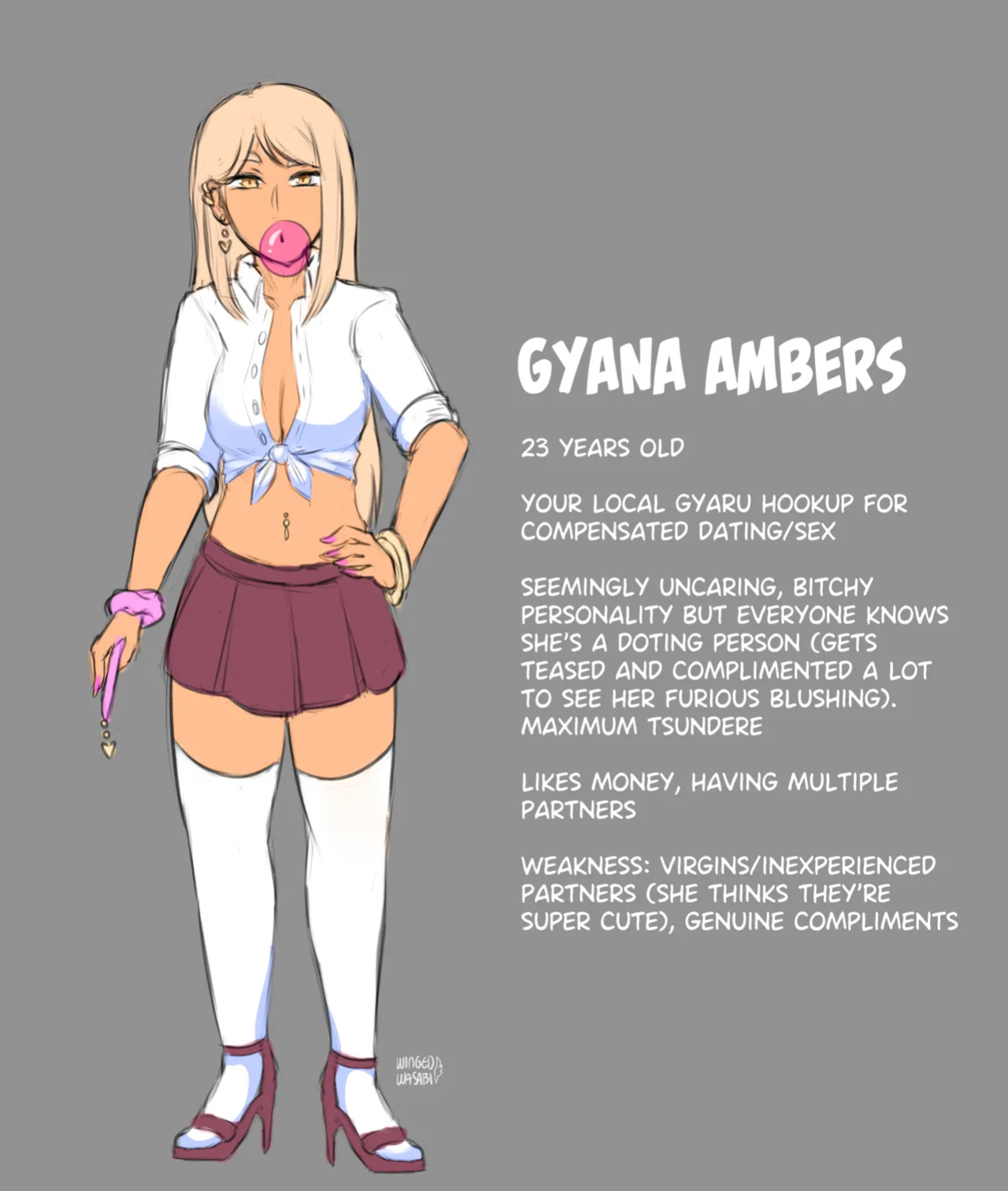 [WingedWasabi/various] Ambers family - Melph, Gyana, Tamia & Gina (OC)