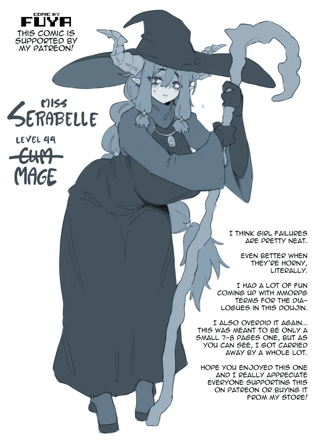 [FUYA] Miss Serabelle is a Miserable Cum Dump R18 Comic [ENGLISH]