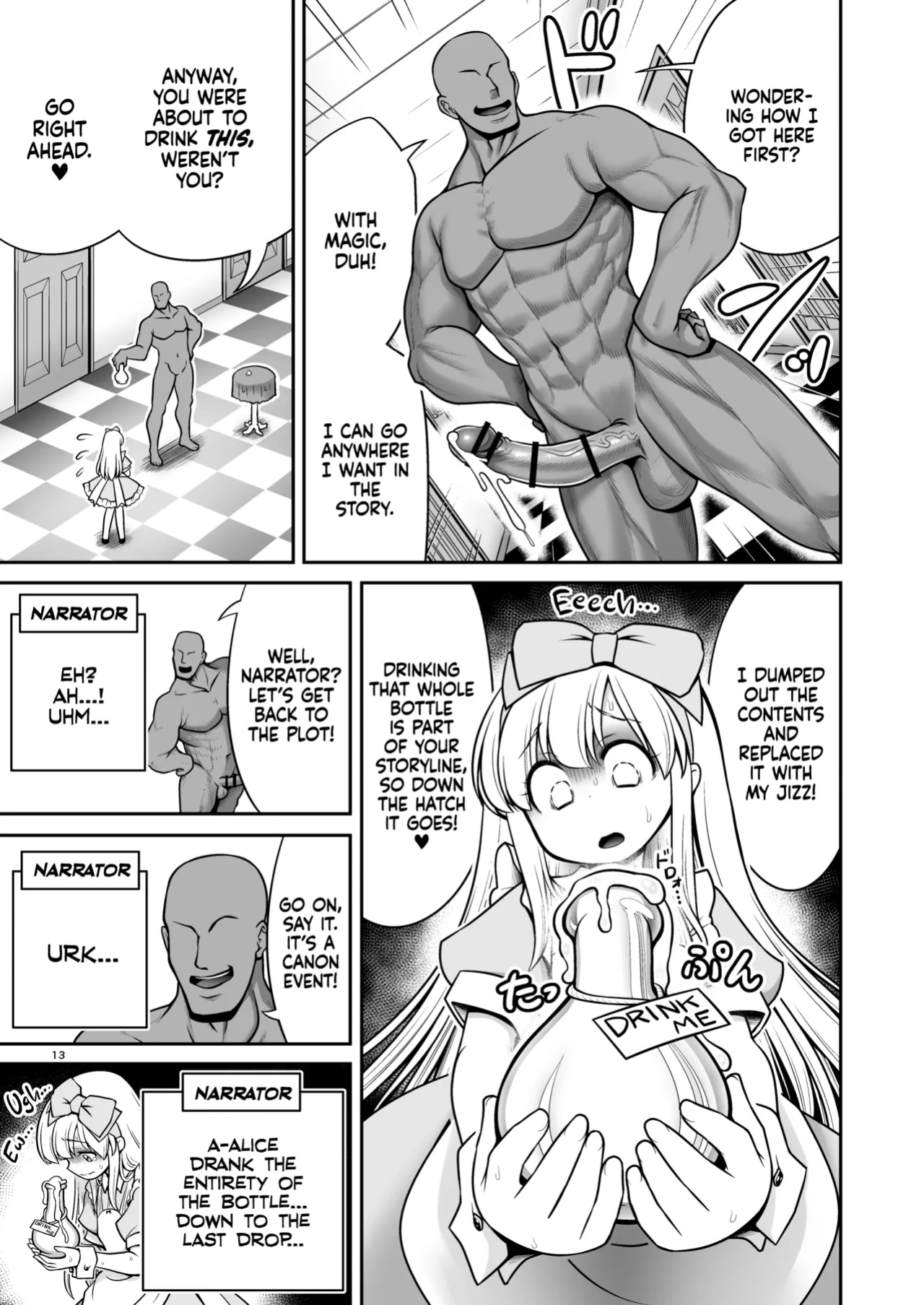 [Yosutebito na Mangakaki (Tomoki Tomonori)] Monogatari Dori ni shika Ugokenai Alice-tachi wa Ikurademo Ecchi na koto Yaritai Houdai | Having My Way With Alice and Friends Because They Can Only Move According To The Picture Book Storyline! (Alice in Wonder