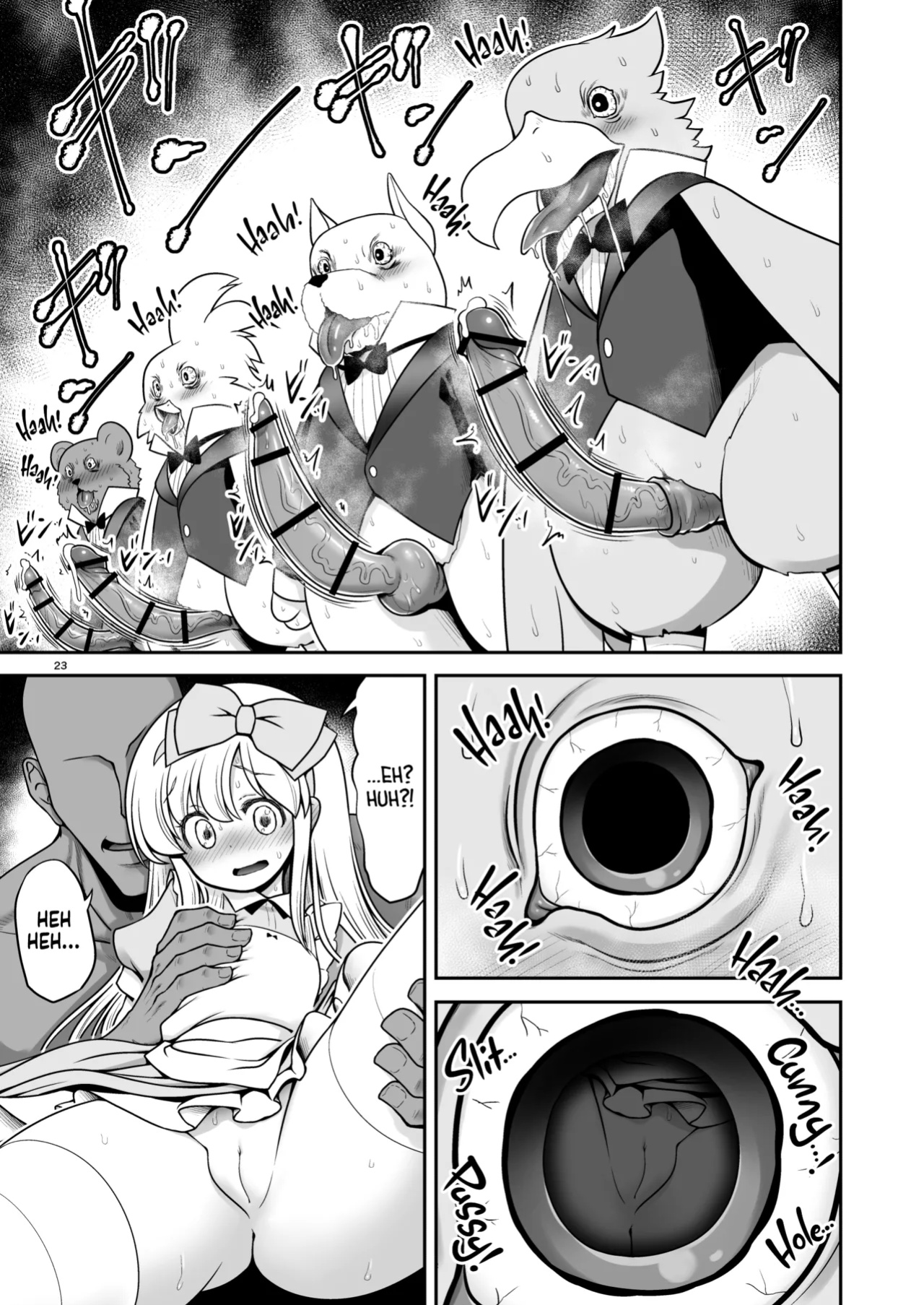[Yosutebito na Mangakaki (Tomoki Tomonori)] Monogatari Dori ni shika Ugokenai Alice-tachi wa Ikurademo Ecchi na koto Yaritai Houdai | Having My Way With Alice and Friends Because They Can Only Move According To The Picture Book Storyline! (Alice in Wonder